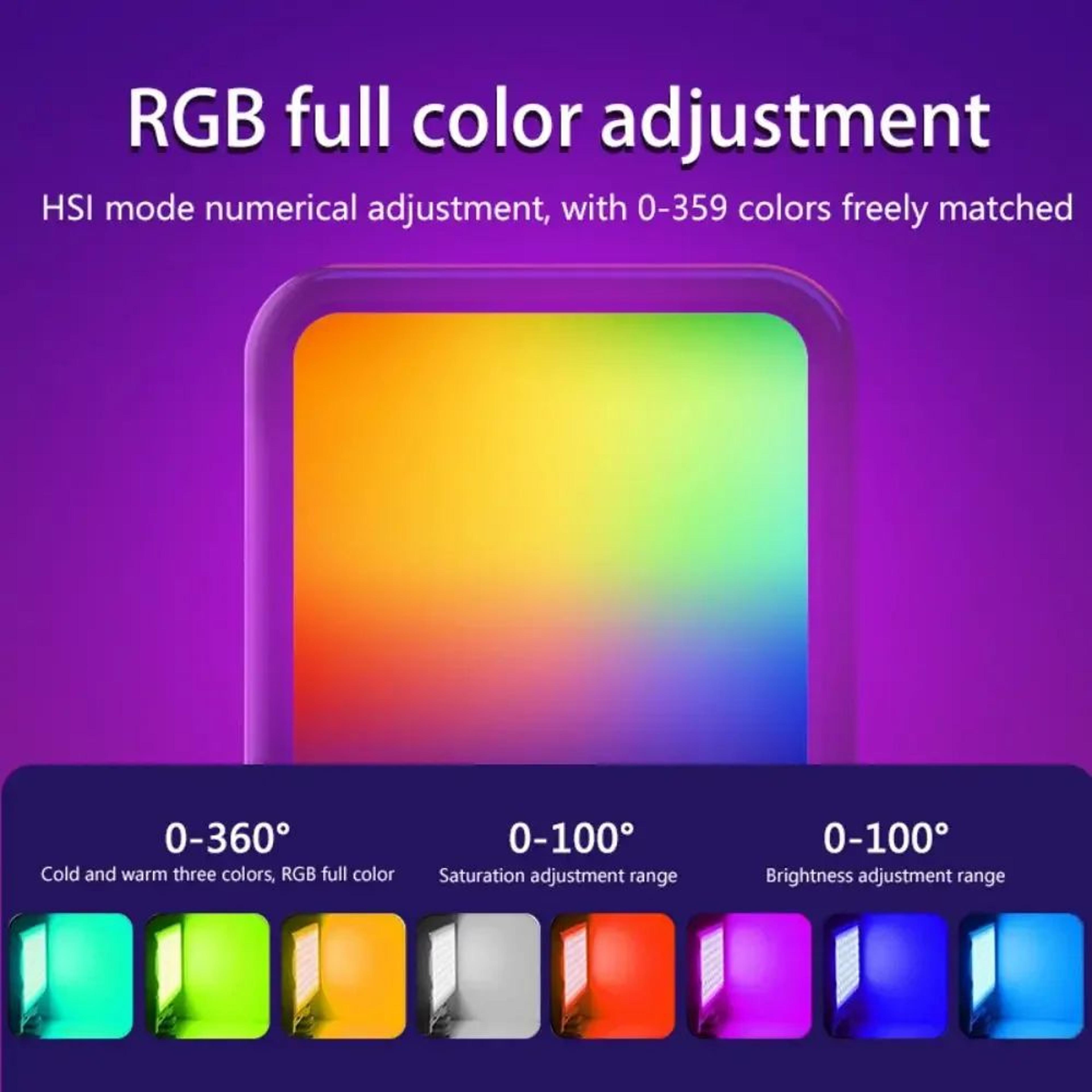 pocketglow mini rgb led fill light for camera and smartphone photography