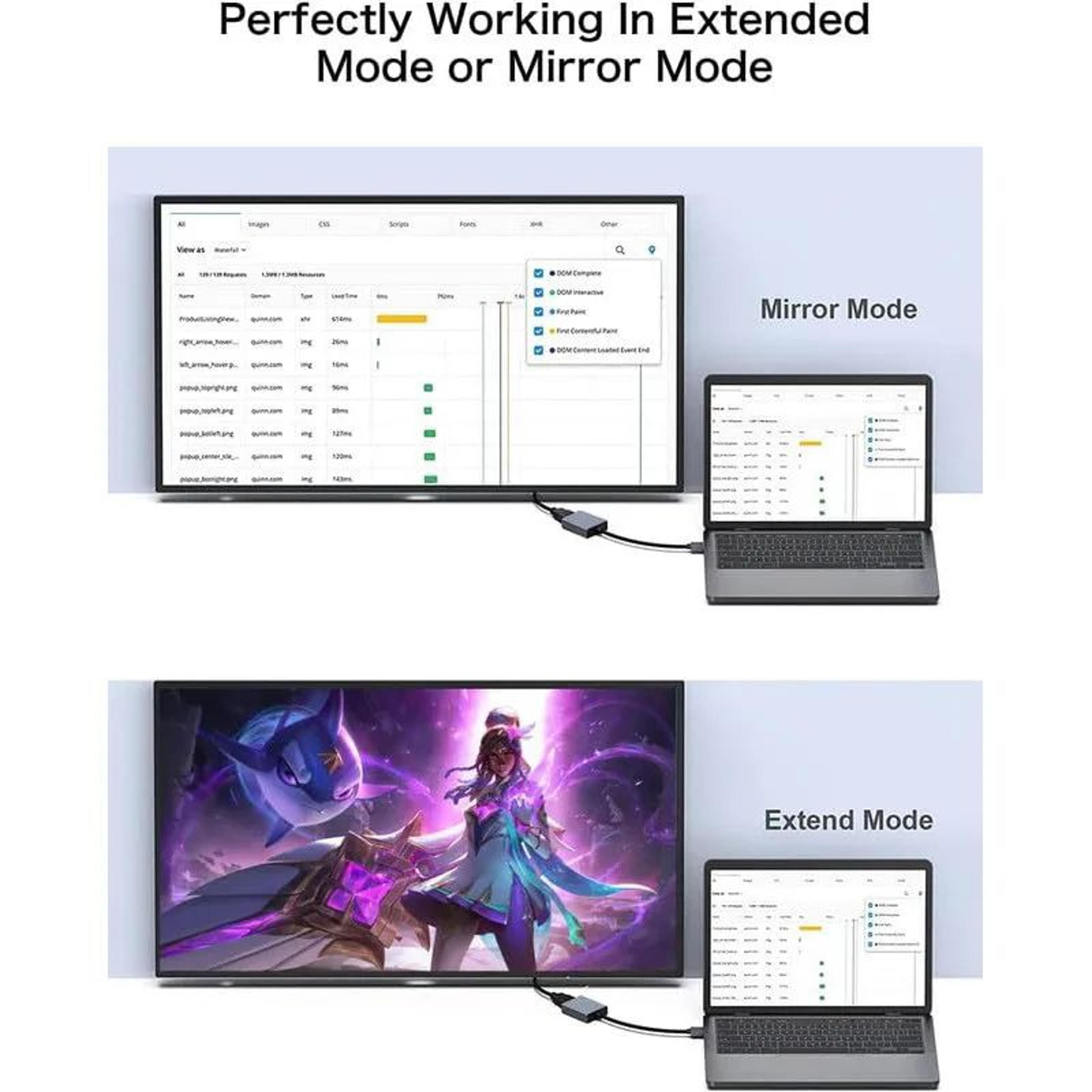 high-speed usb 3.0 to hdmi adapter for 1080p external display