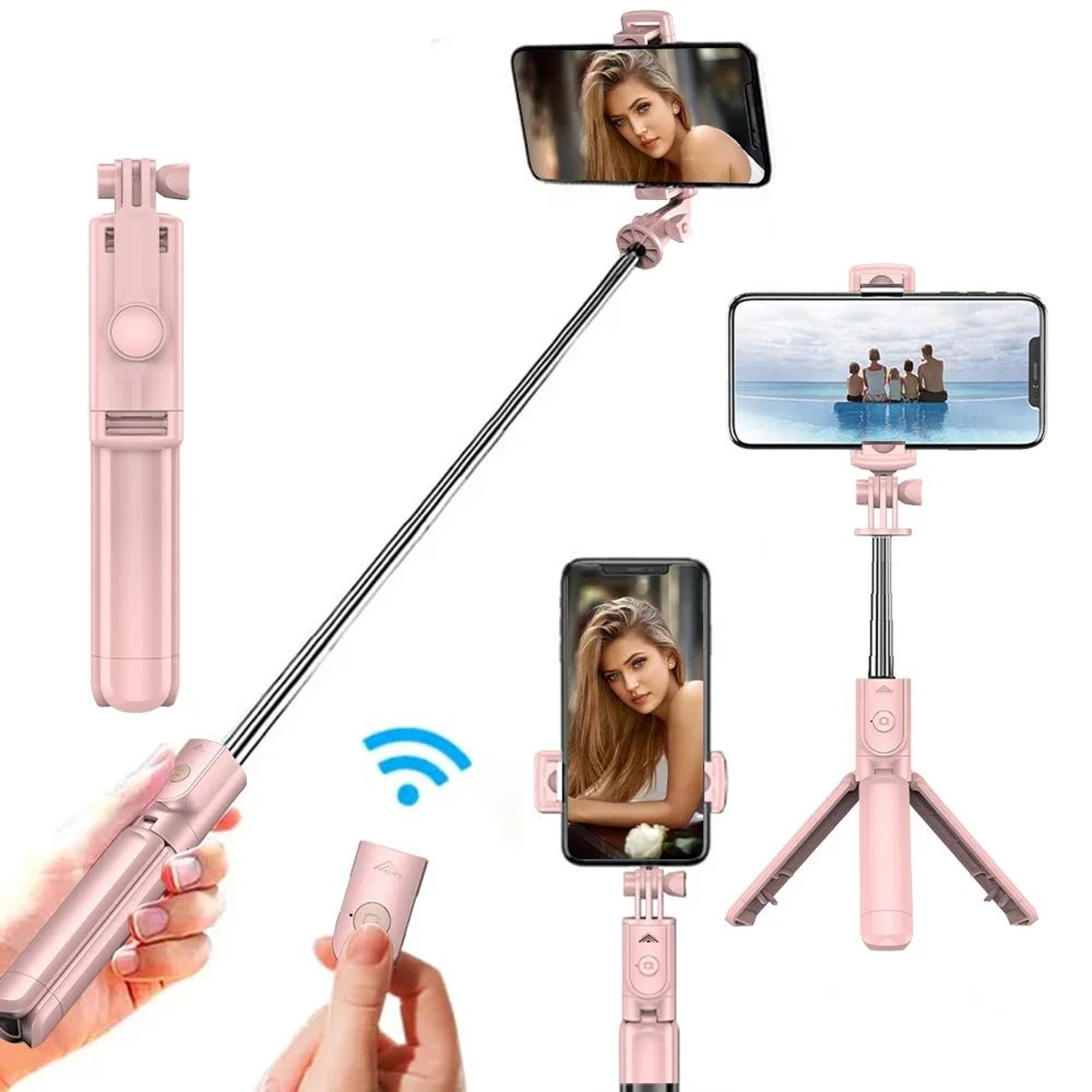 flexpro bluetooth selfie stick tripod with detachable remote for iphone & android