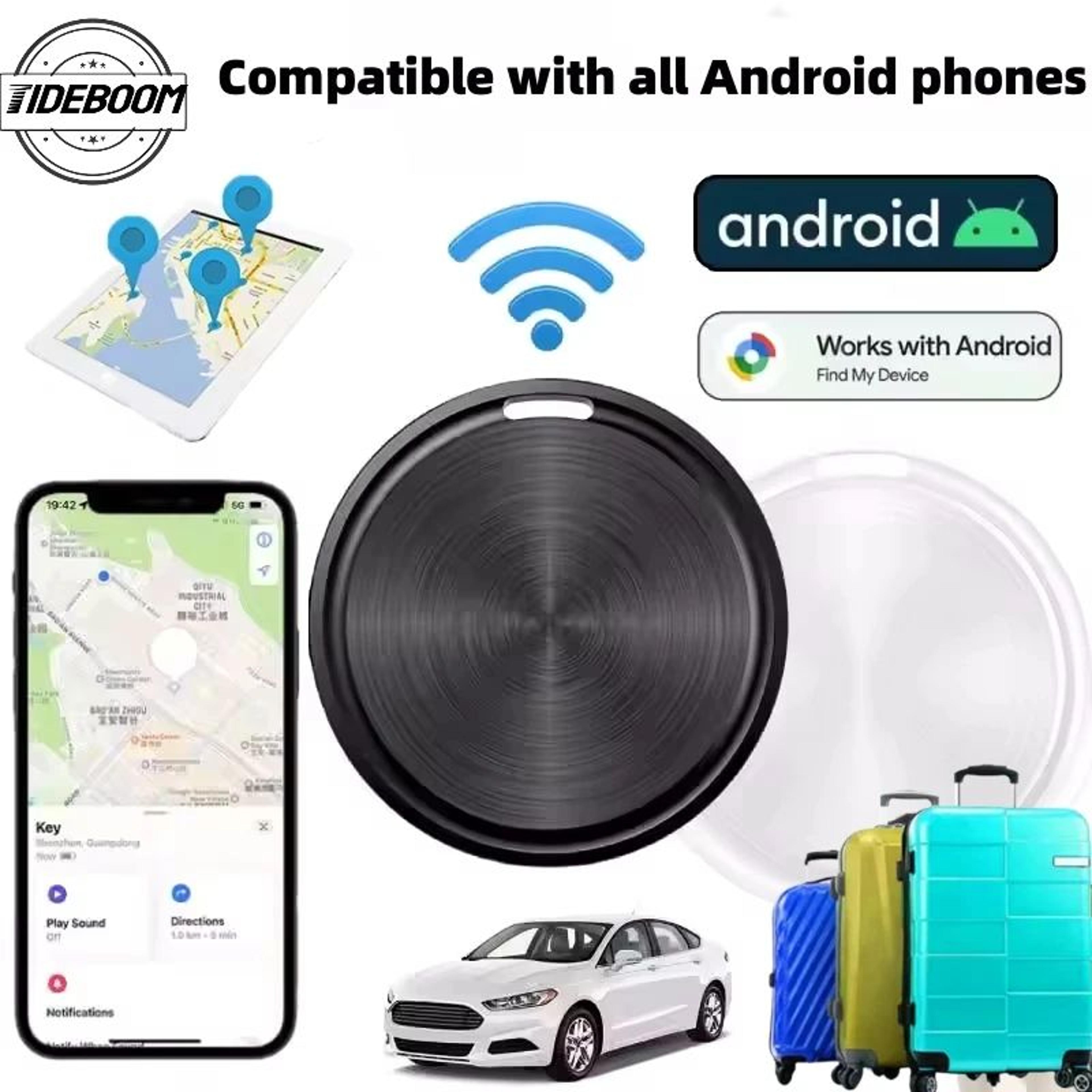 bluetooth mini gps tracker for keys, wallets & bags – google find my device compatible locator