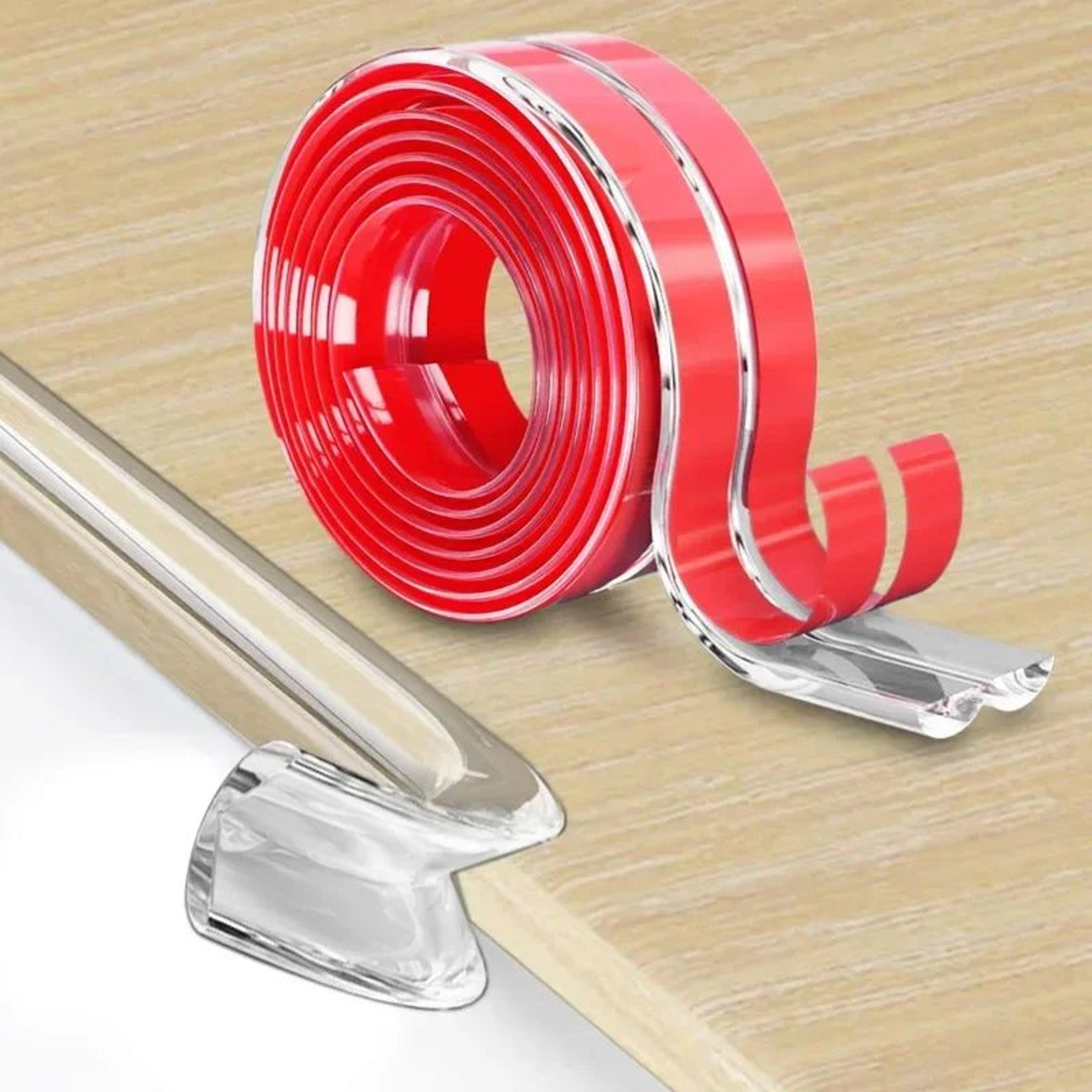 transparent table edge guard baby safety strip – soft self-adhesive furniture corner protector (1–3m)