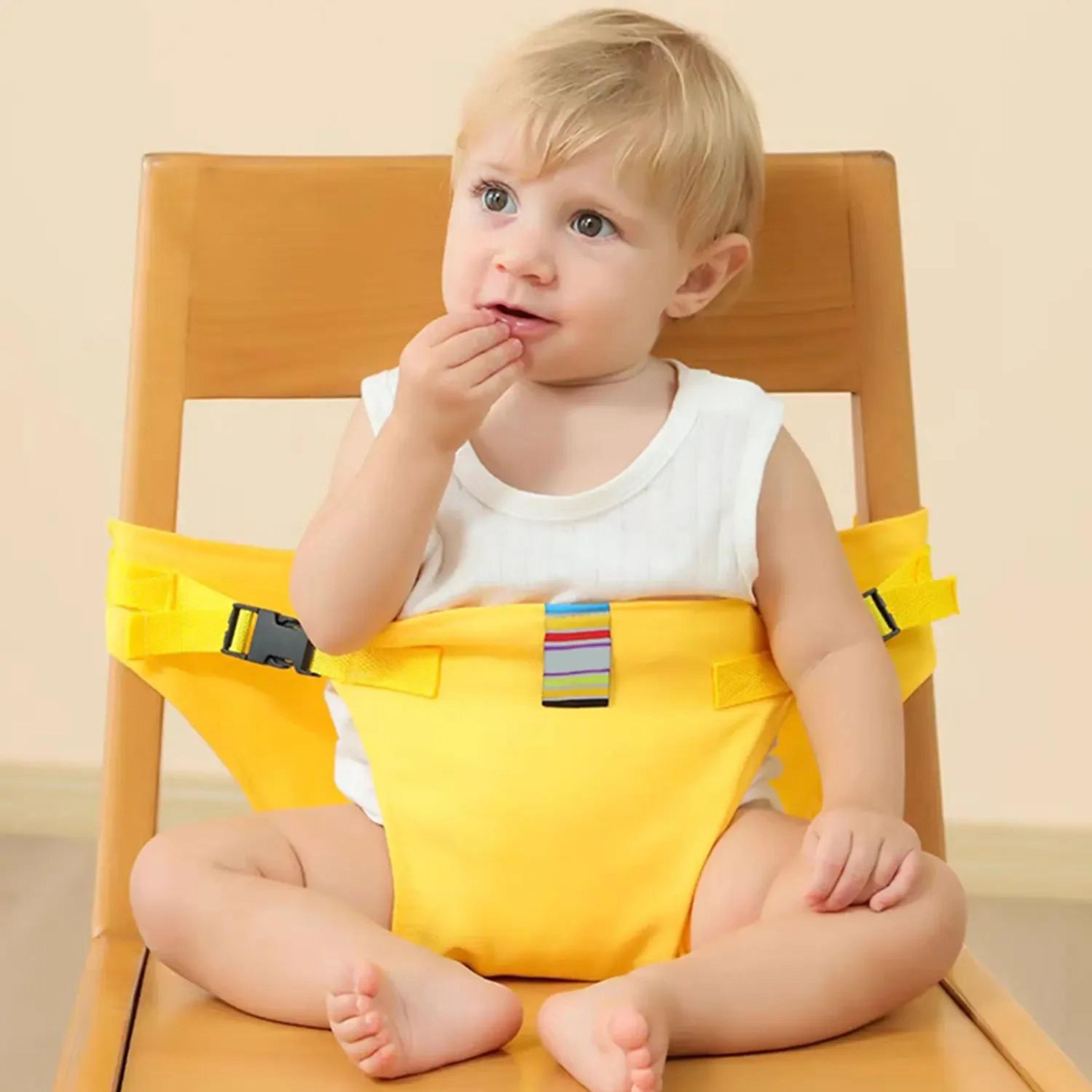 portable baby meal strap & travel chair harness – foldable child safety seat belt for dining