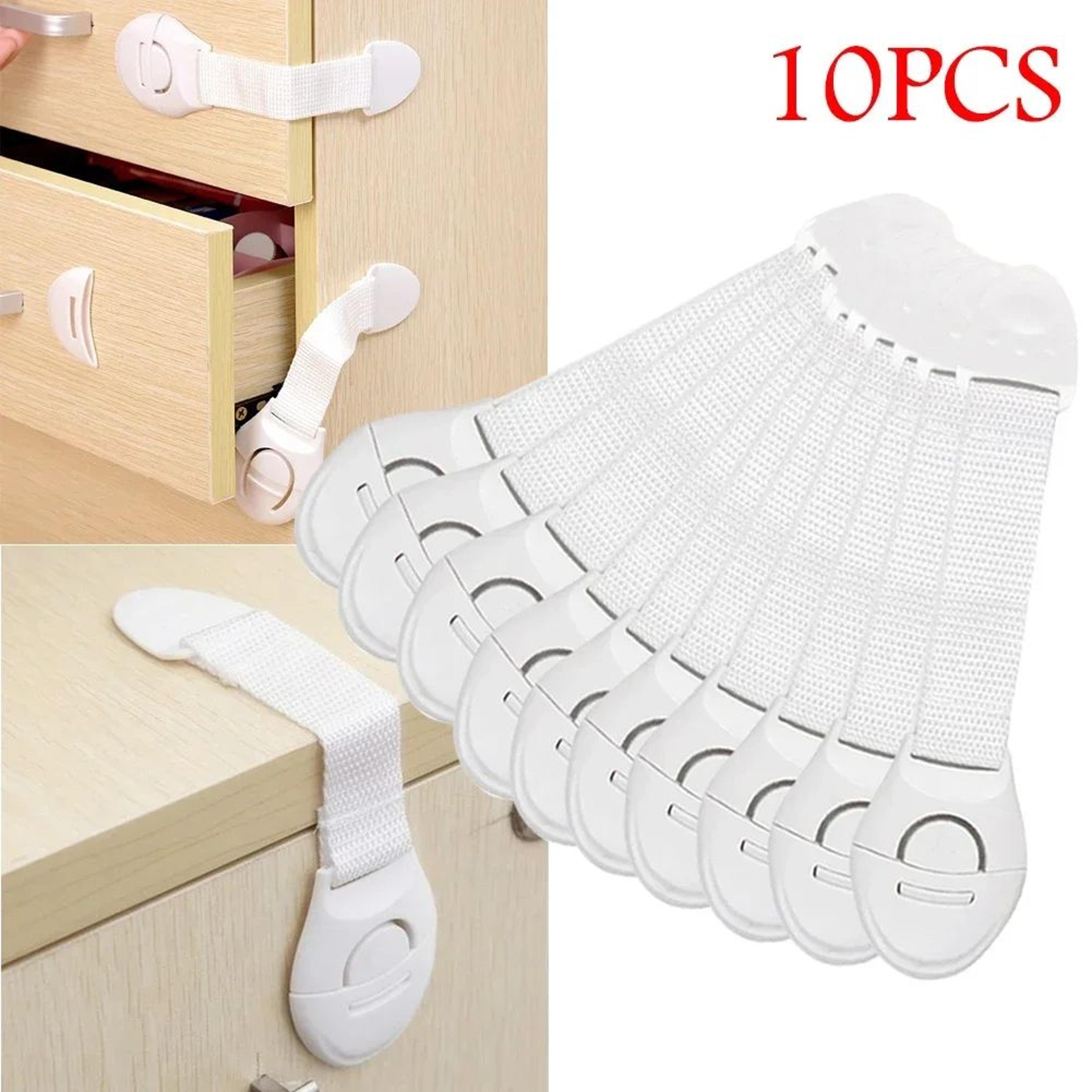 babyguard multi-use child safety cabinet & drawer locks (10-pack)