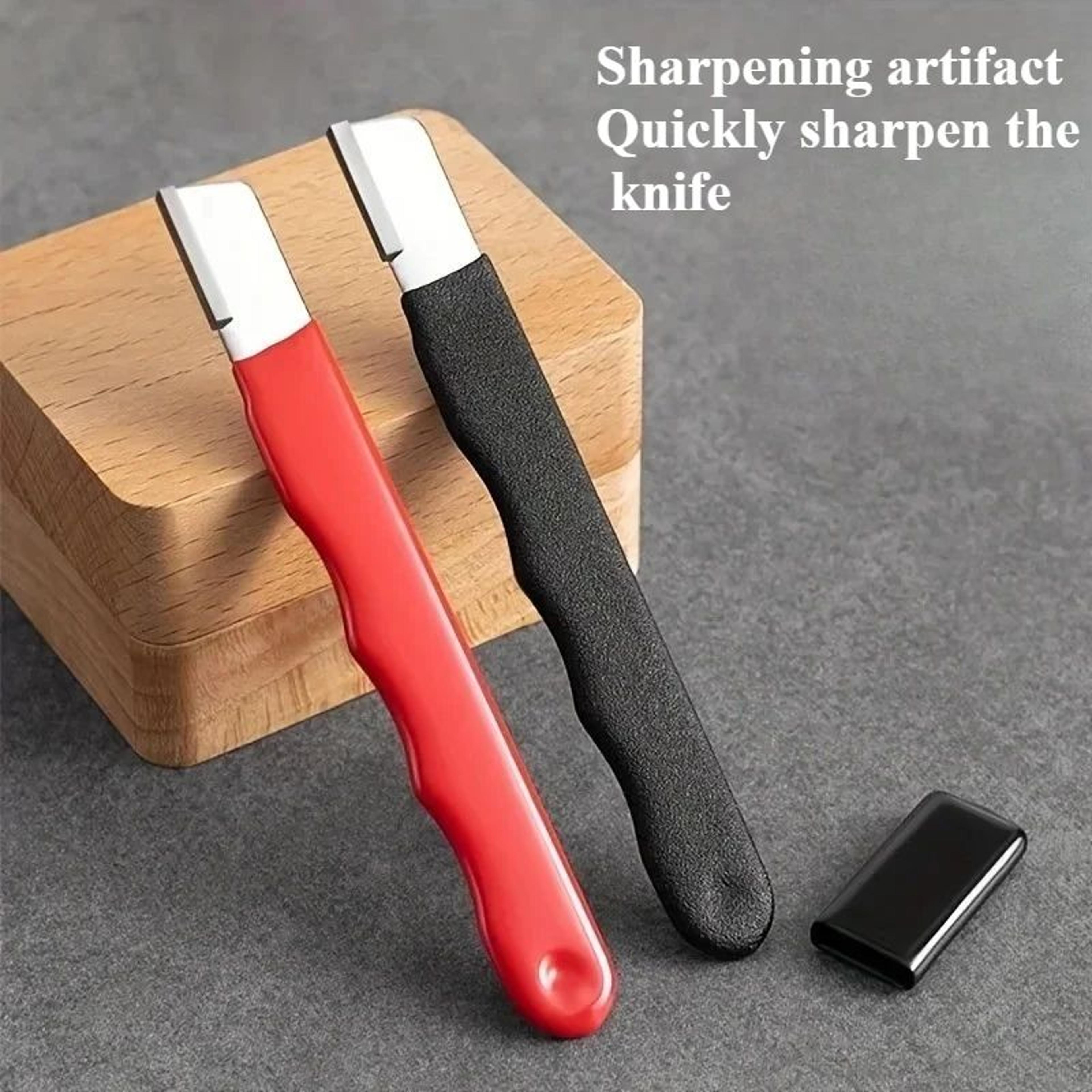 premium multi-blade sharpener – heavy-duty tungsten steel diamond sharpener for knives & scissors