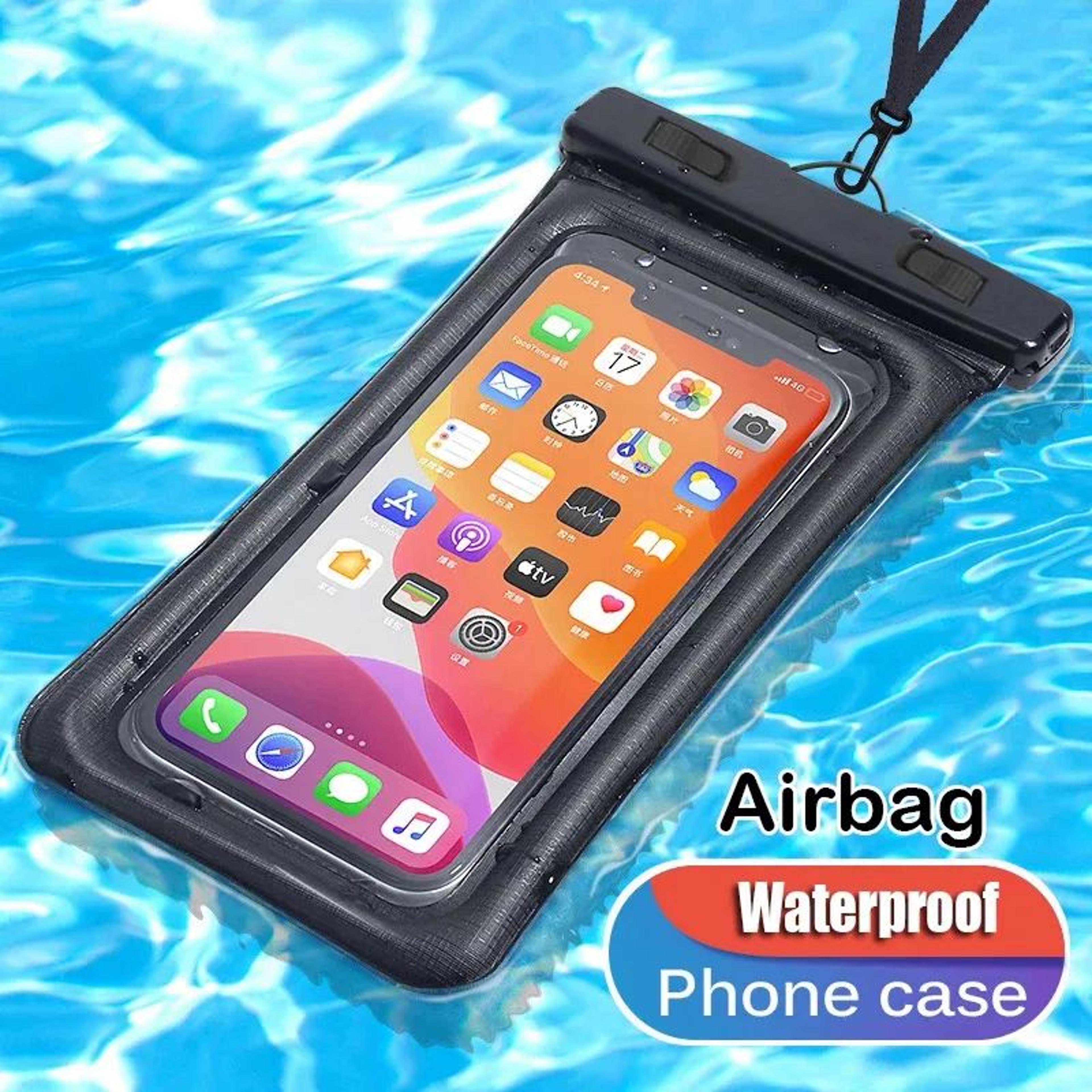 universal ip68 waterproof floating phone pouch for swimming, beach & travel