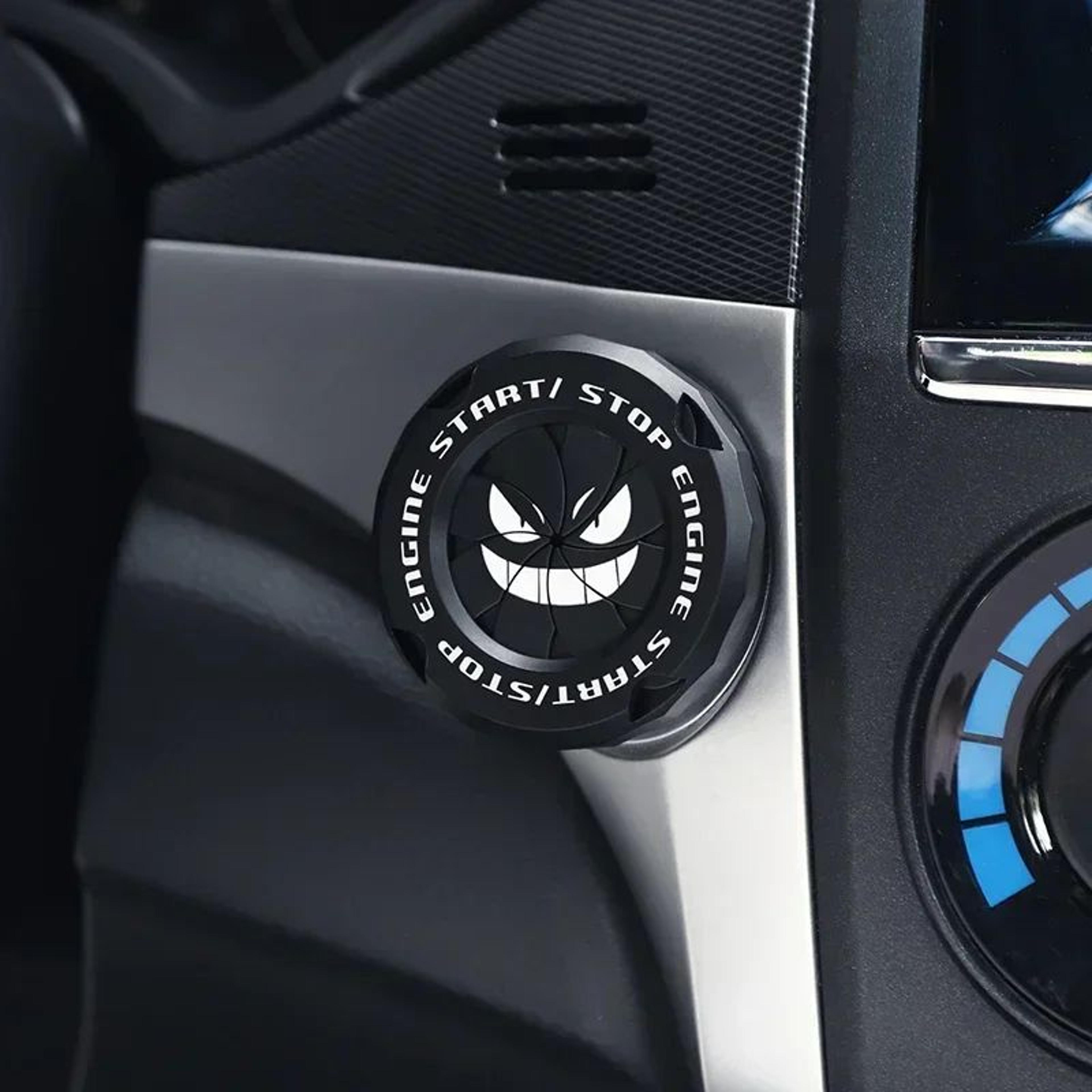 car engine start button cover ring – stylish ignition protection for car & motorcycle interiors