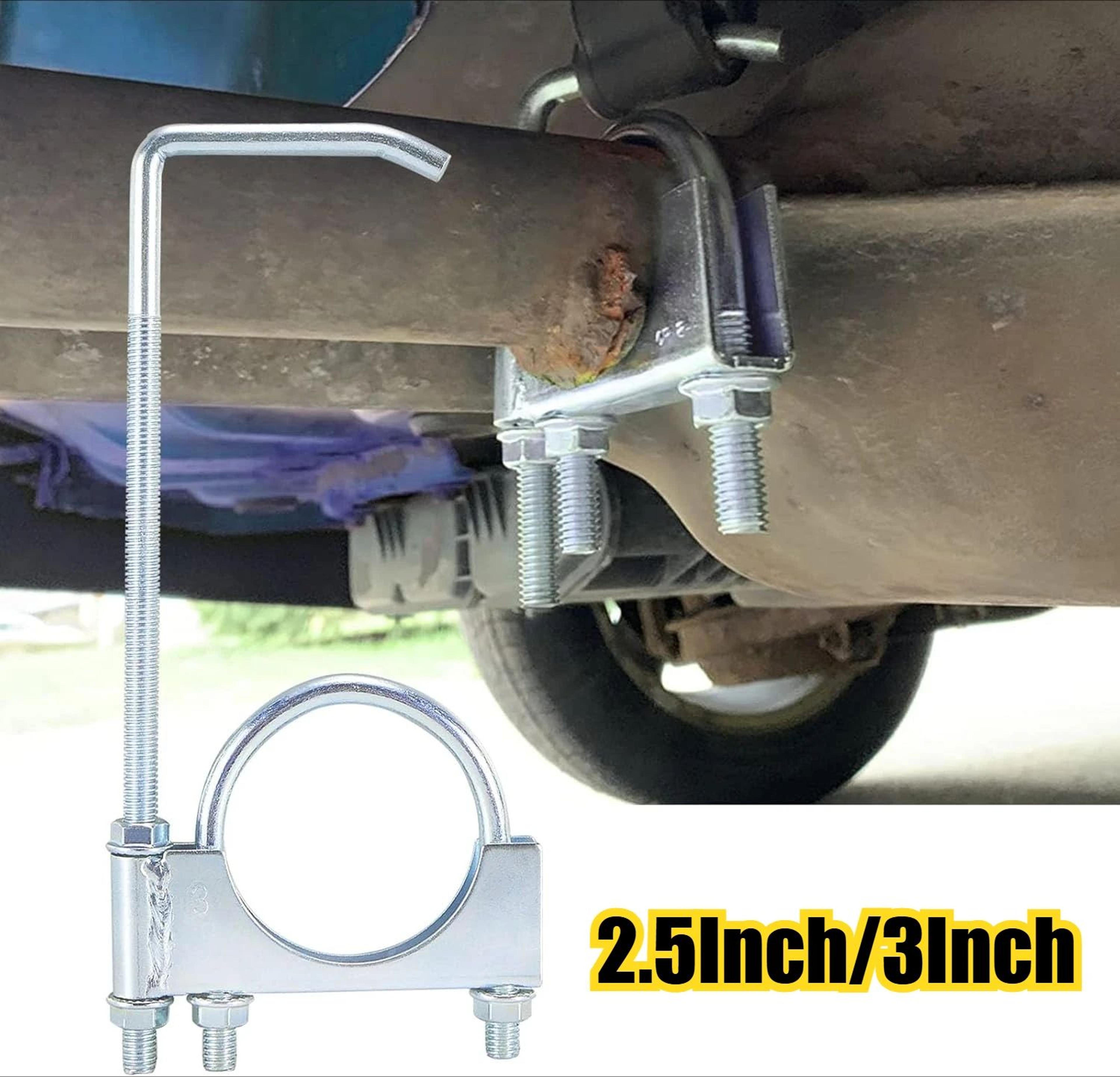 heavy-duty 2.5 inch exhaust clamp with hanger for secure muffler support
