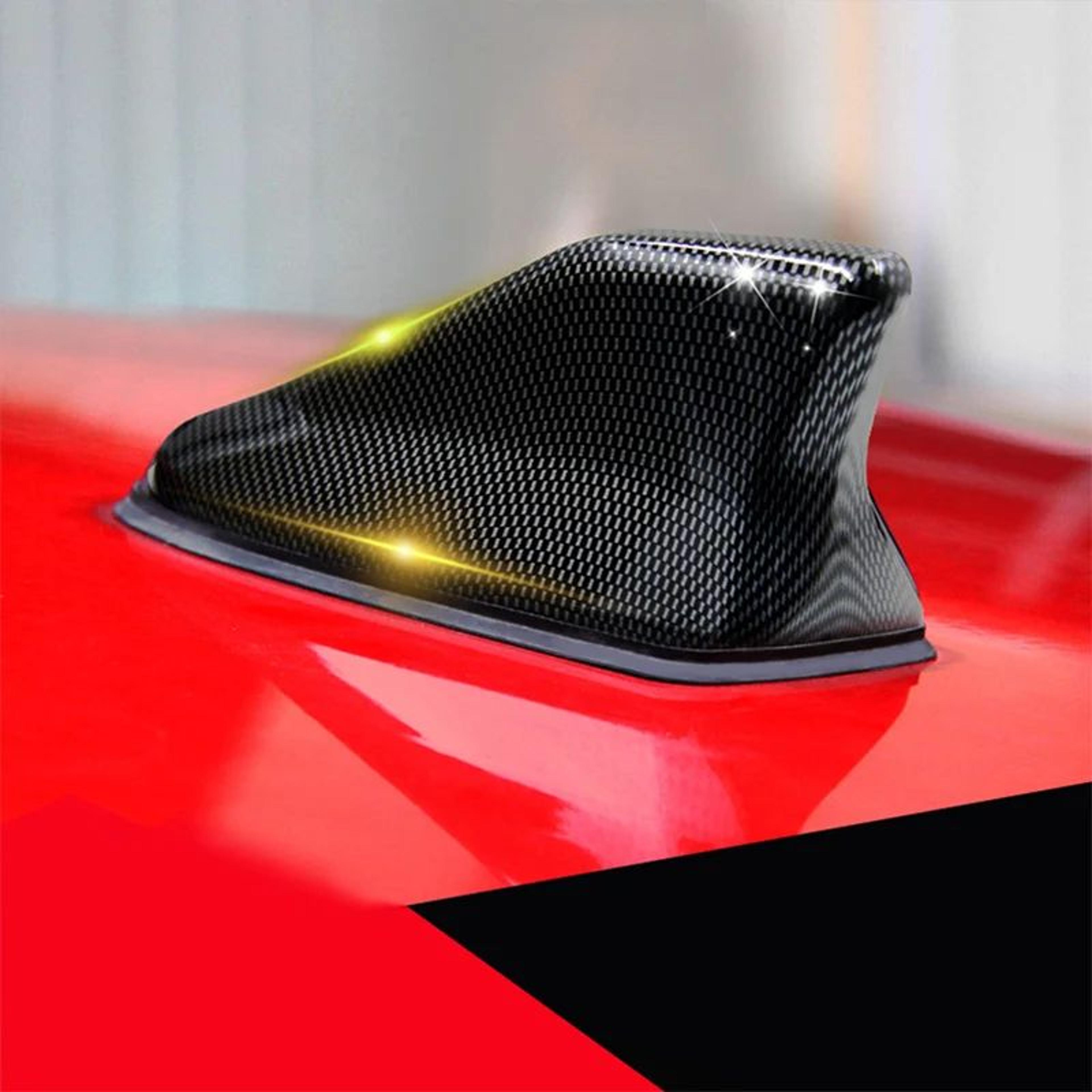 universal carbon fiber shark fin car antenna with signal amplifier