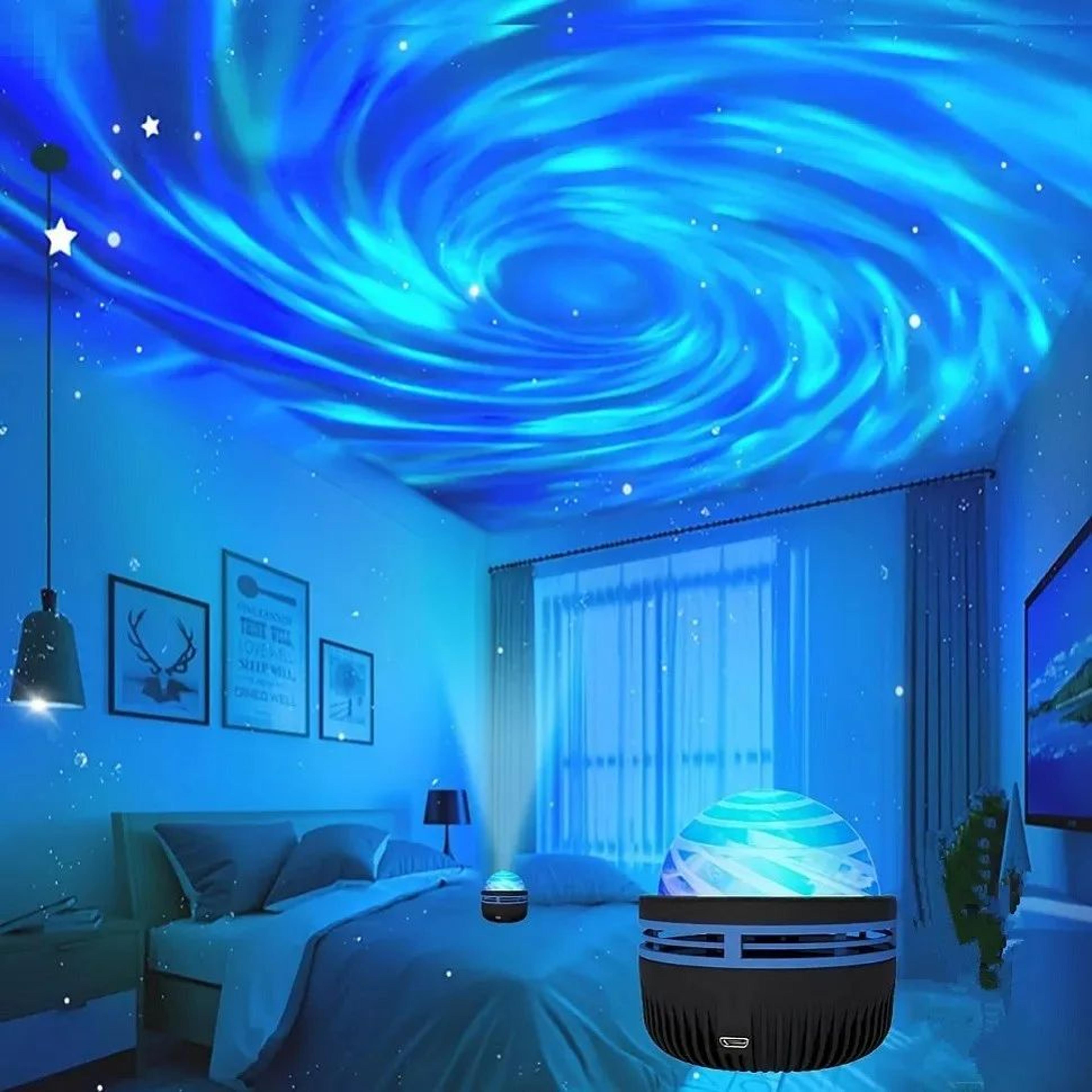 led galaxy projector night light for bedroom & kids room