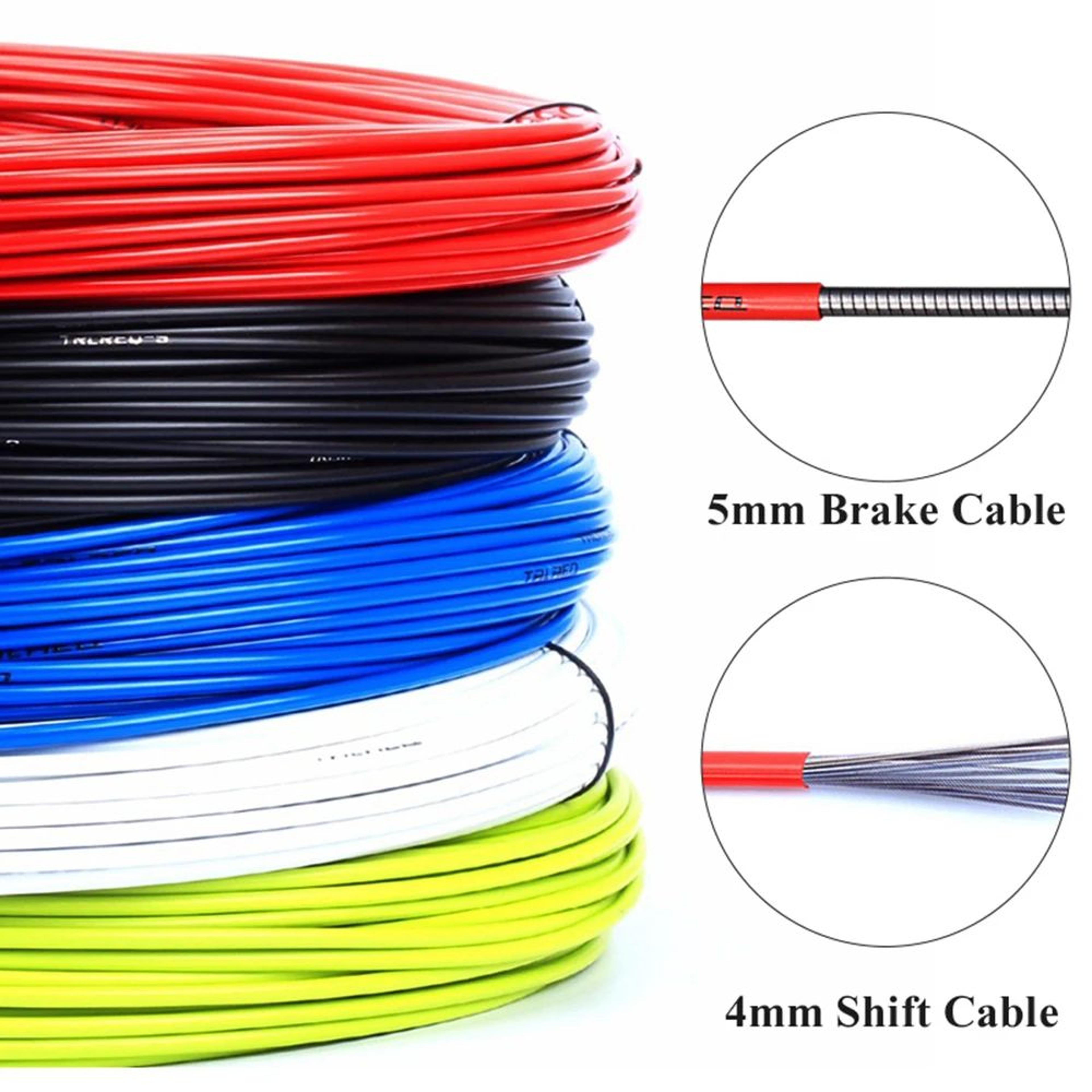 3m smooth-glide bicycle cable housing kit (4mm/5mm) for mtb & road bike brakes and shifting