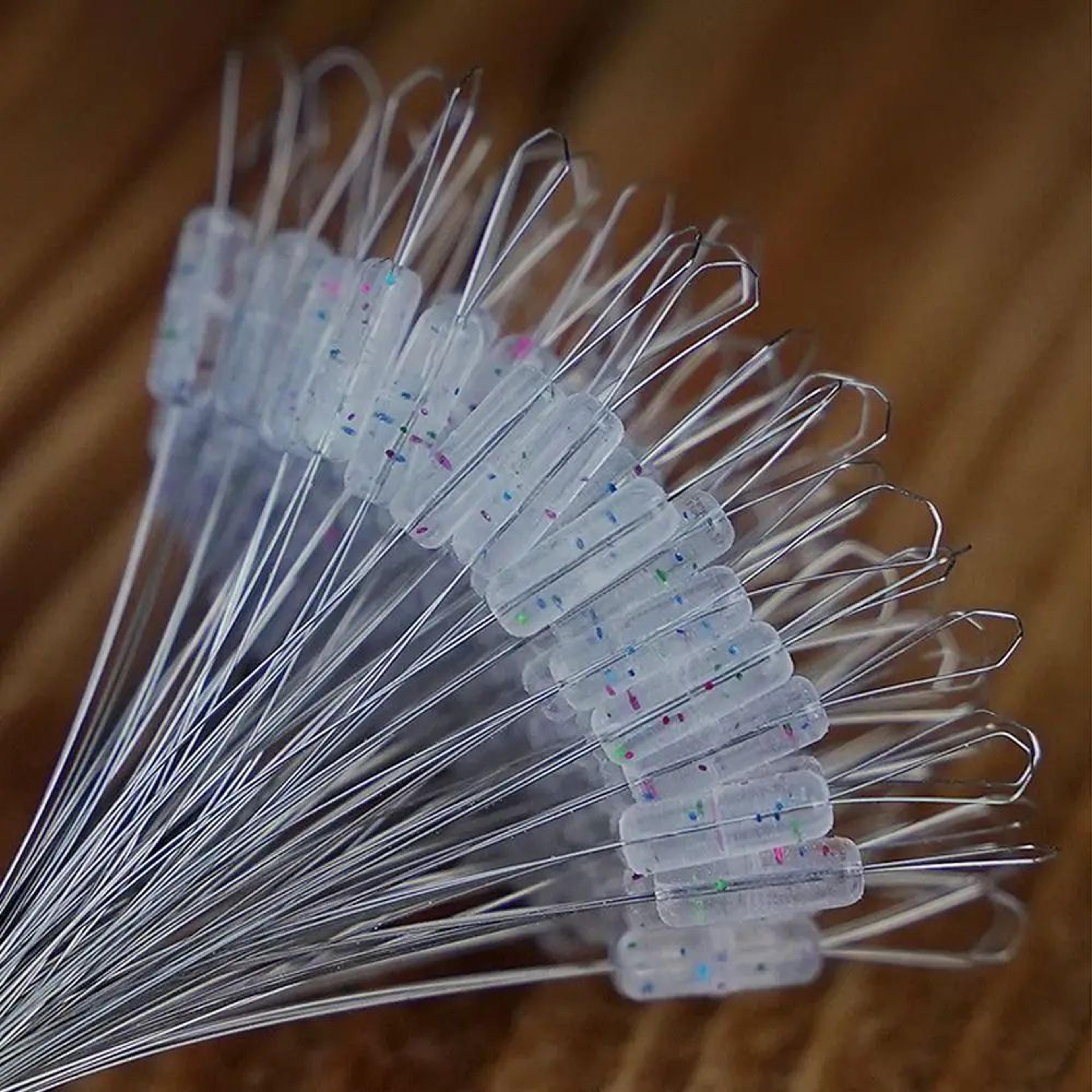 transparent silicone float space beans, anti tangle fishing line stopper beads (100pcs) for precise bobber depth control