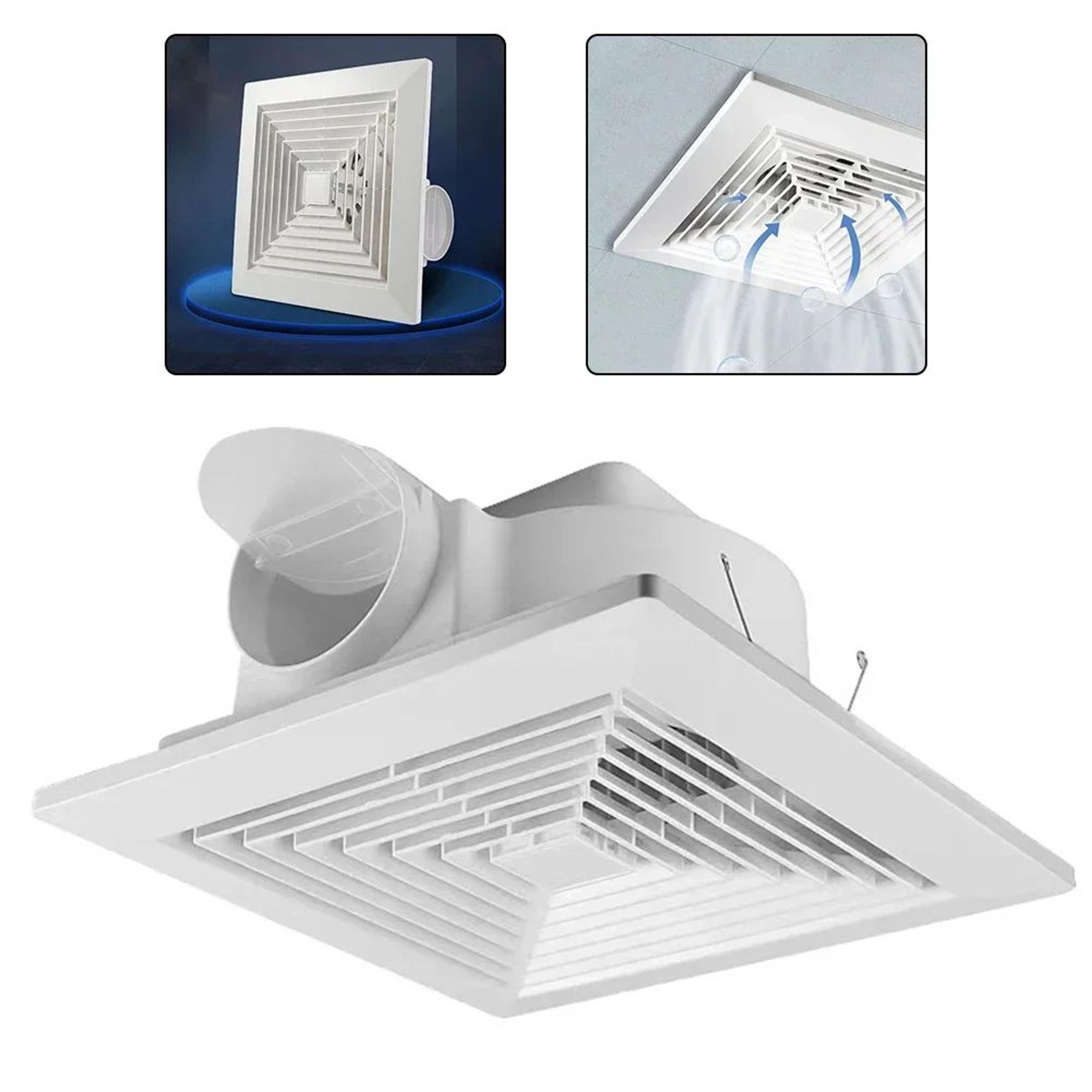 high-cfm quiet ceiling exhaust fan with copper motor for bathroom & kitchen ventilation