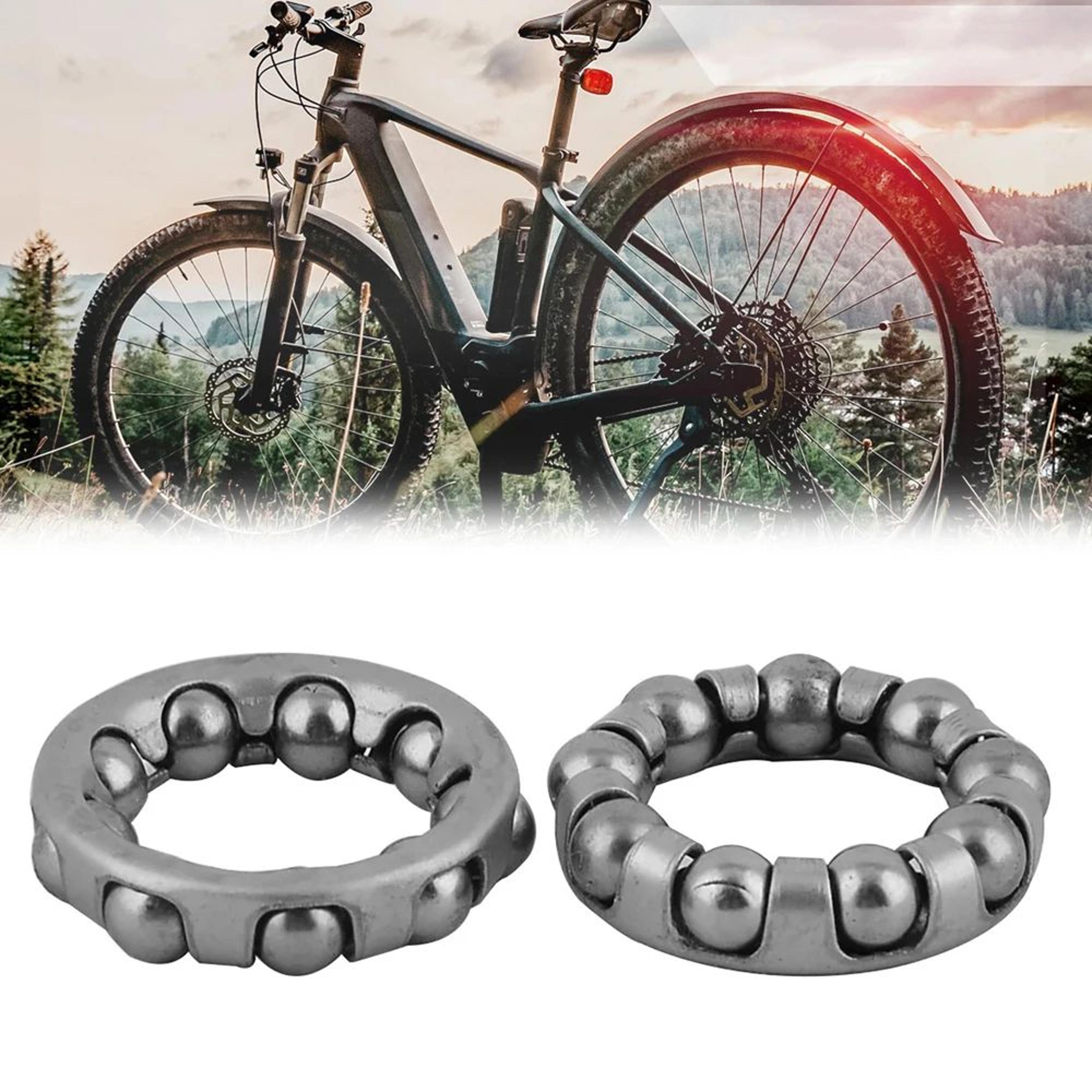 5-pack 1/4 x 9 bike ball bearing retainer set for bottom bracket & mtb crank repair