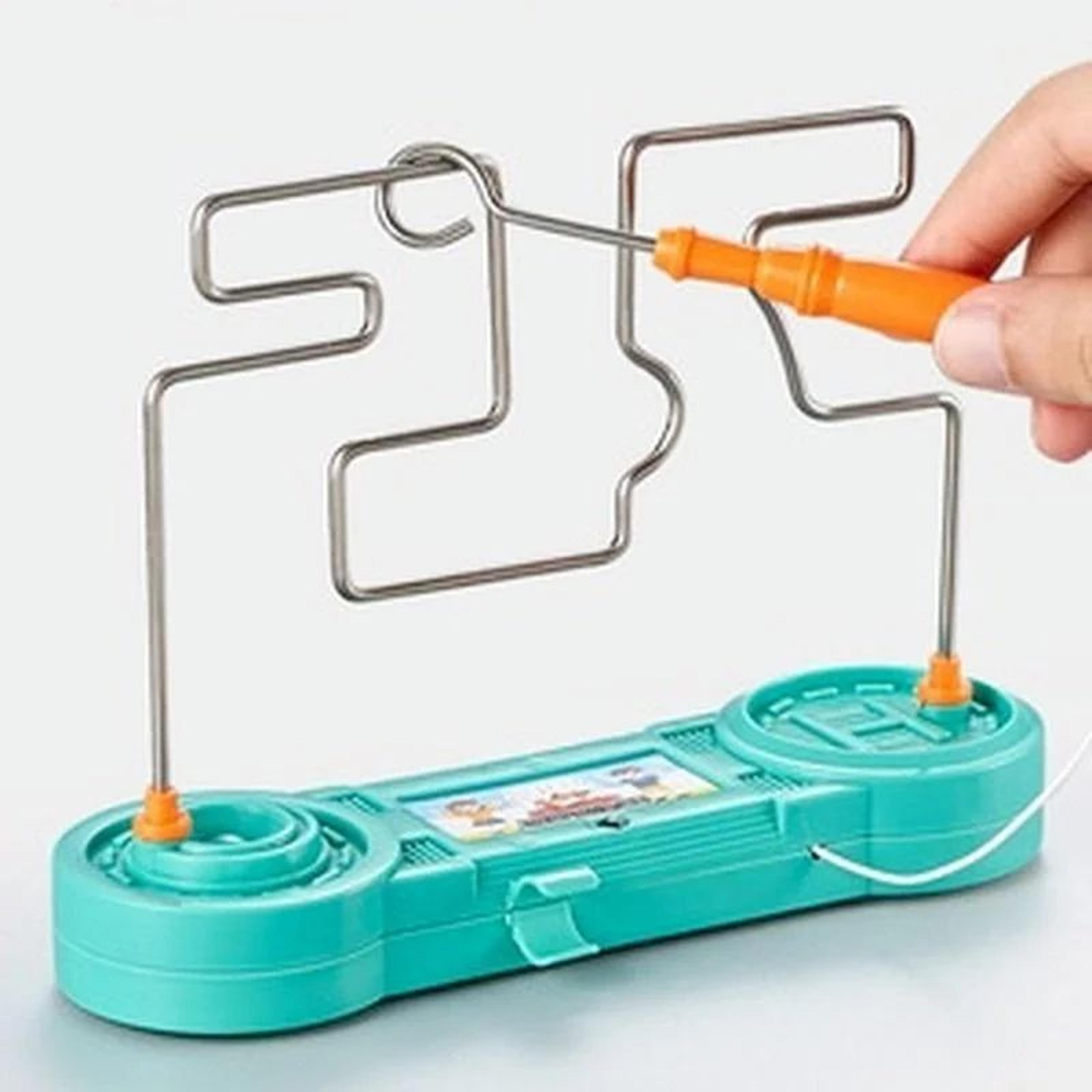 kids electric touch maze game – safe shock stem skill challenge toy