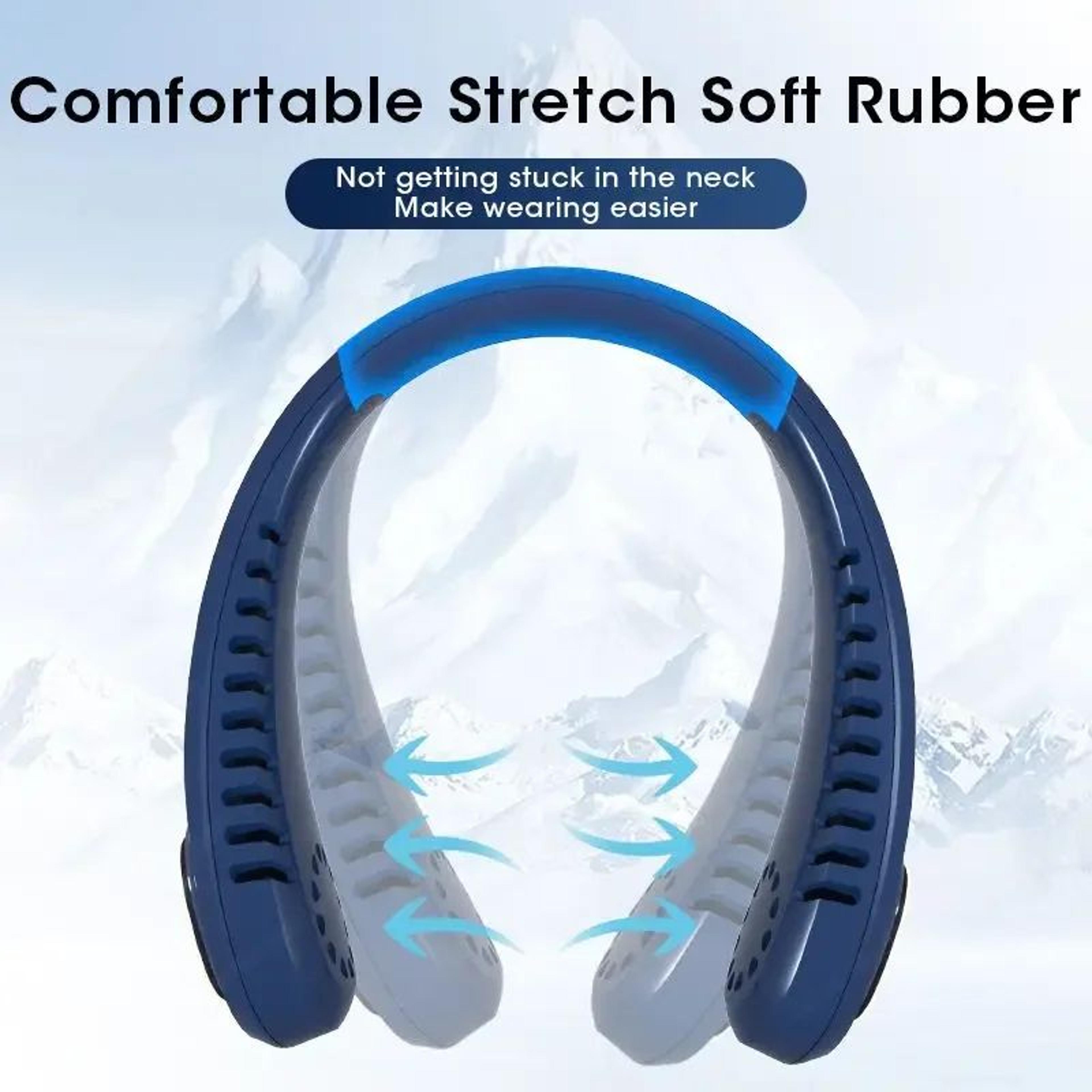 bladeless neck fan with led display – usb rechargeable personal cooling fan for sports & travel