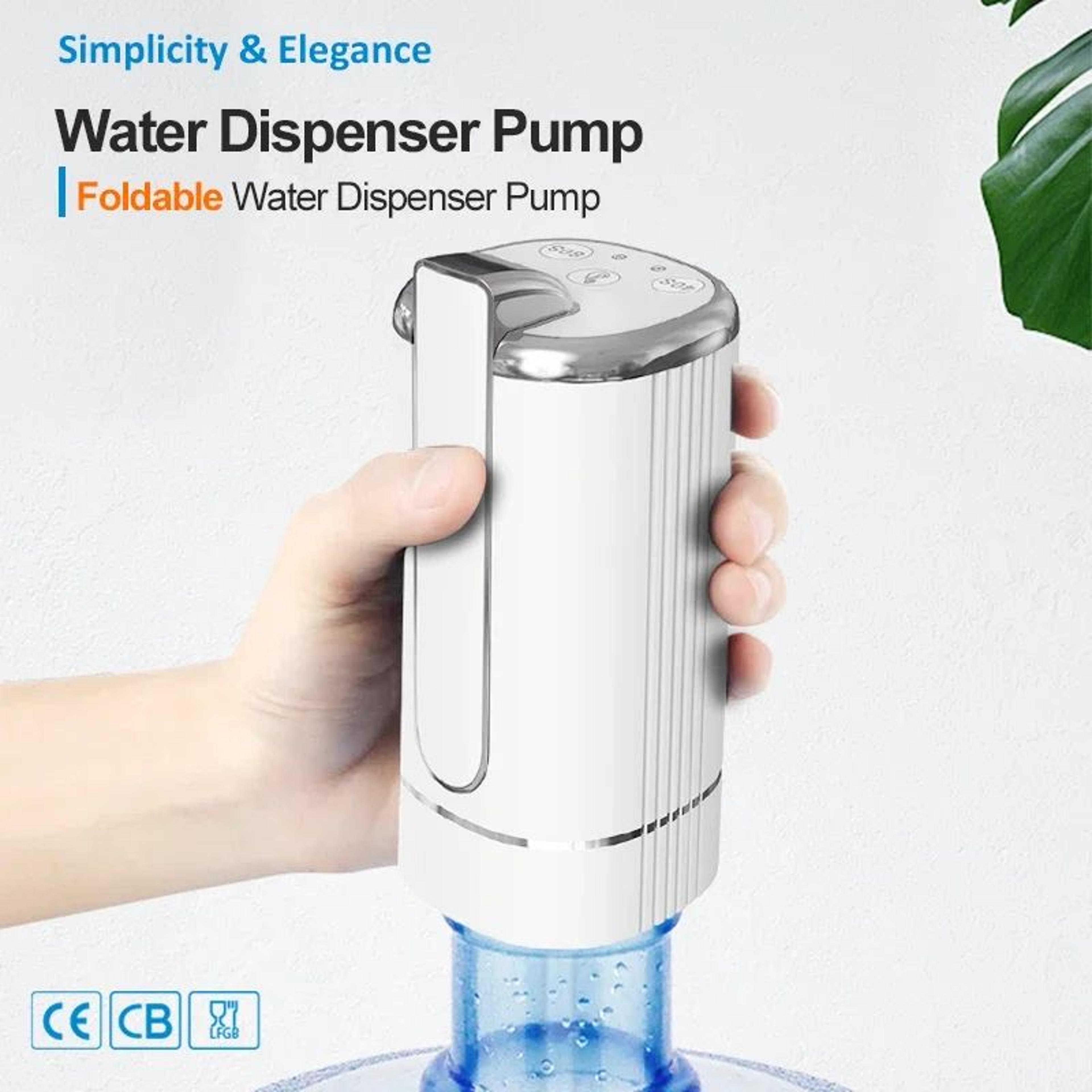 foldable usb rechargeable water bottle dispenser pump for 1–5 gallon jugs