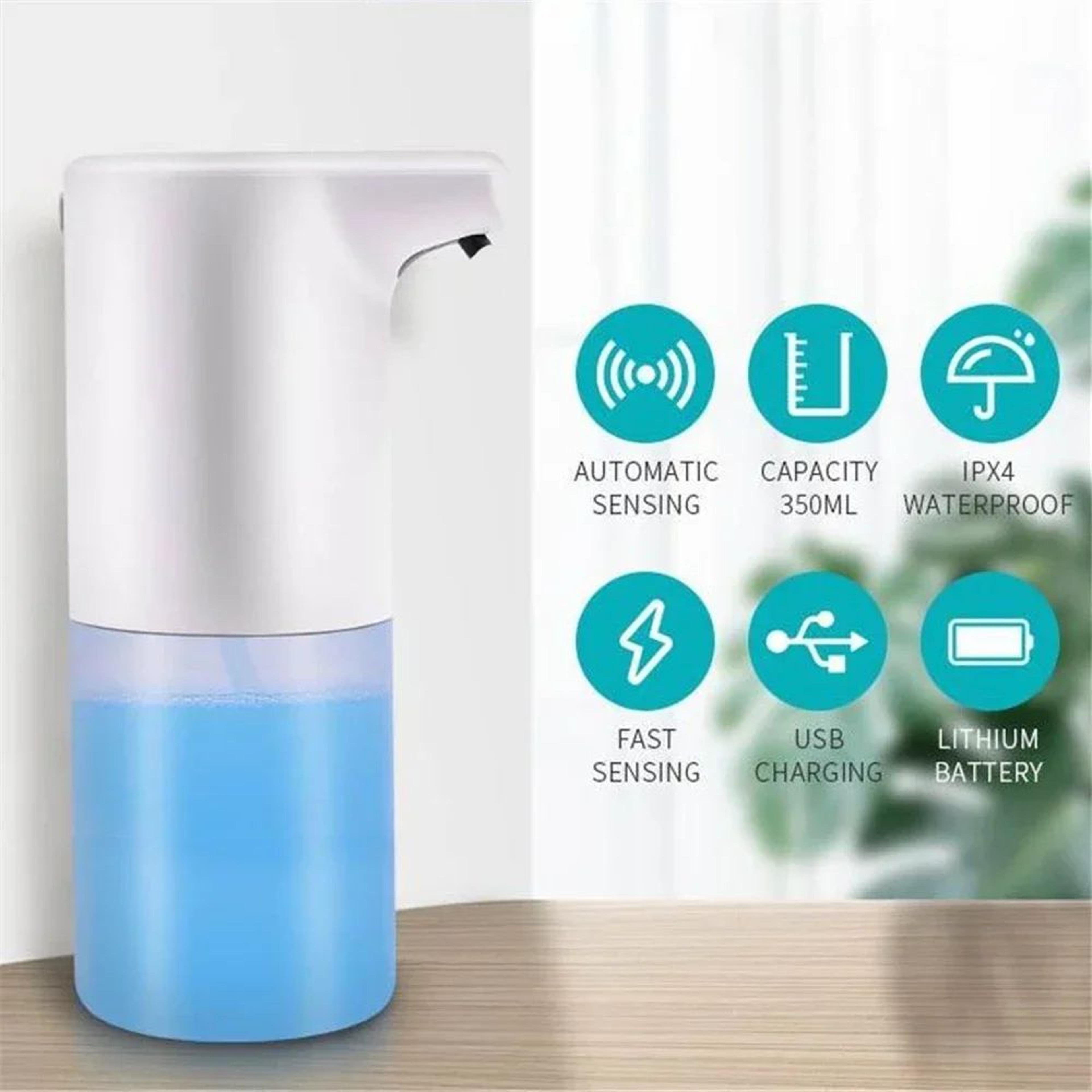 smart touchless foam soap dispenser – rechargeable infrared sensor for kitchen & bathroom hygiene