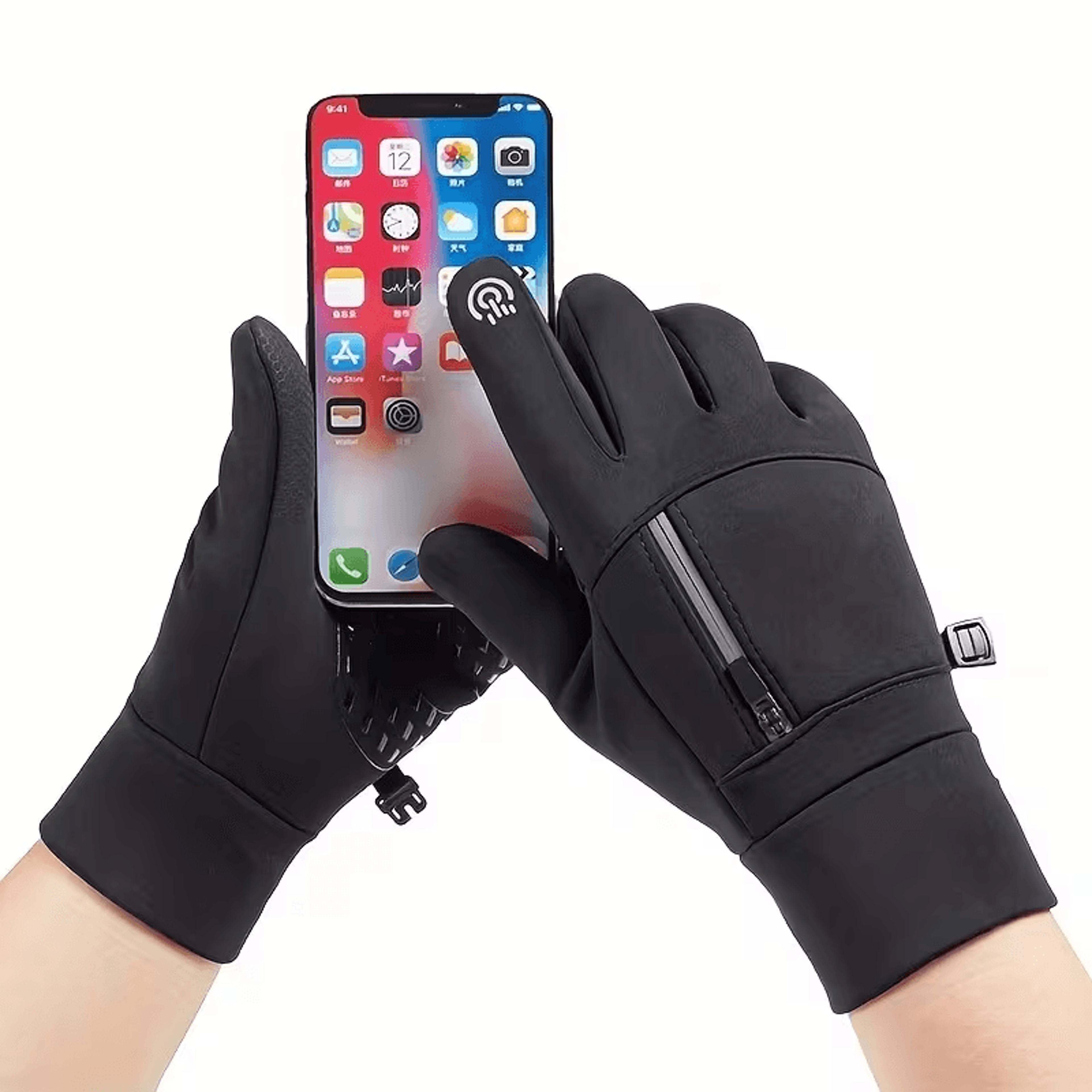 waterproof thermal winter gloves for warm, dry grip + touchscreen control