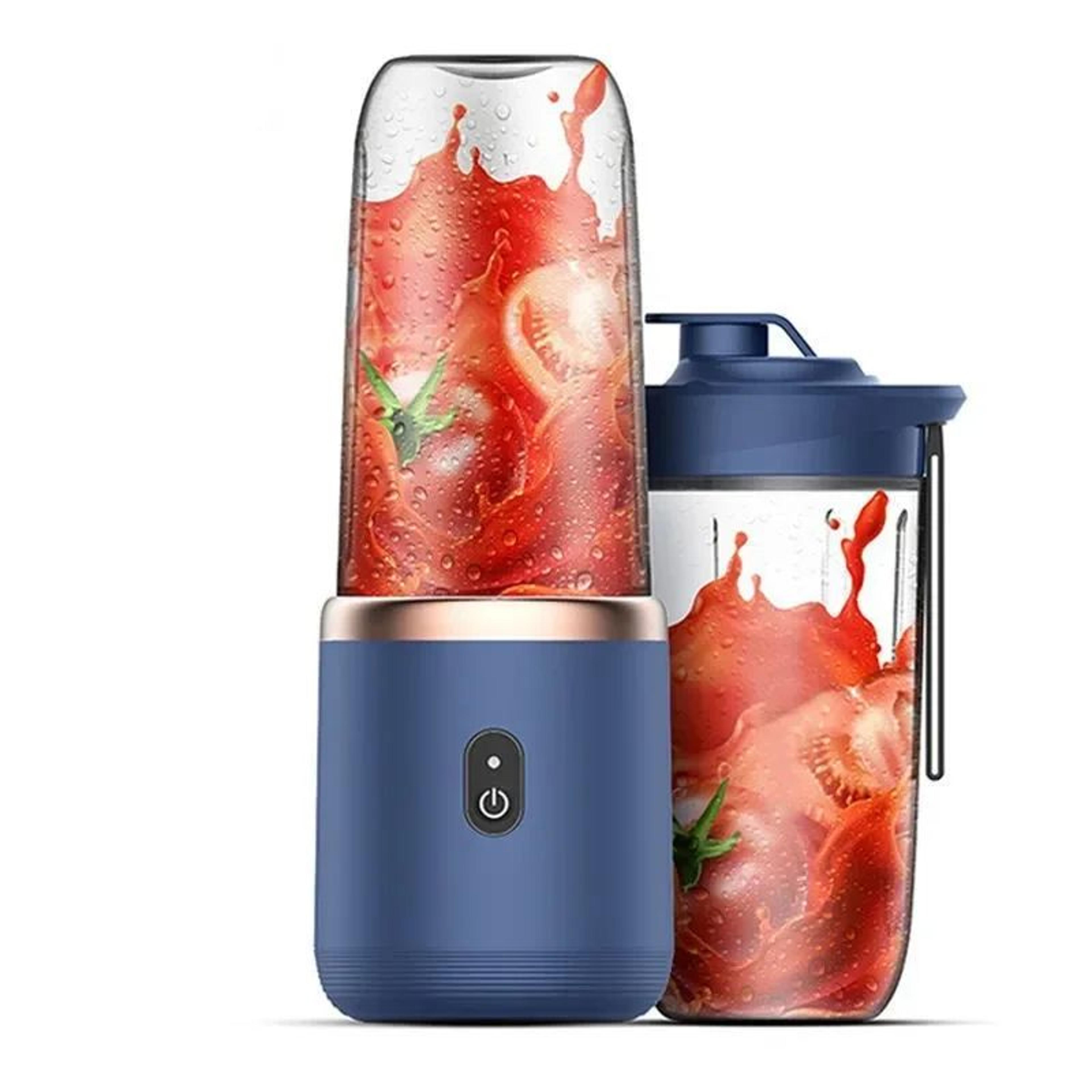 portable usb rechargeable personal smoothie blender, 6-blade mini juicer cup