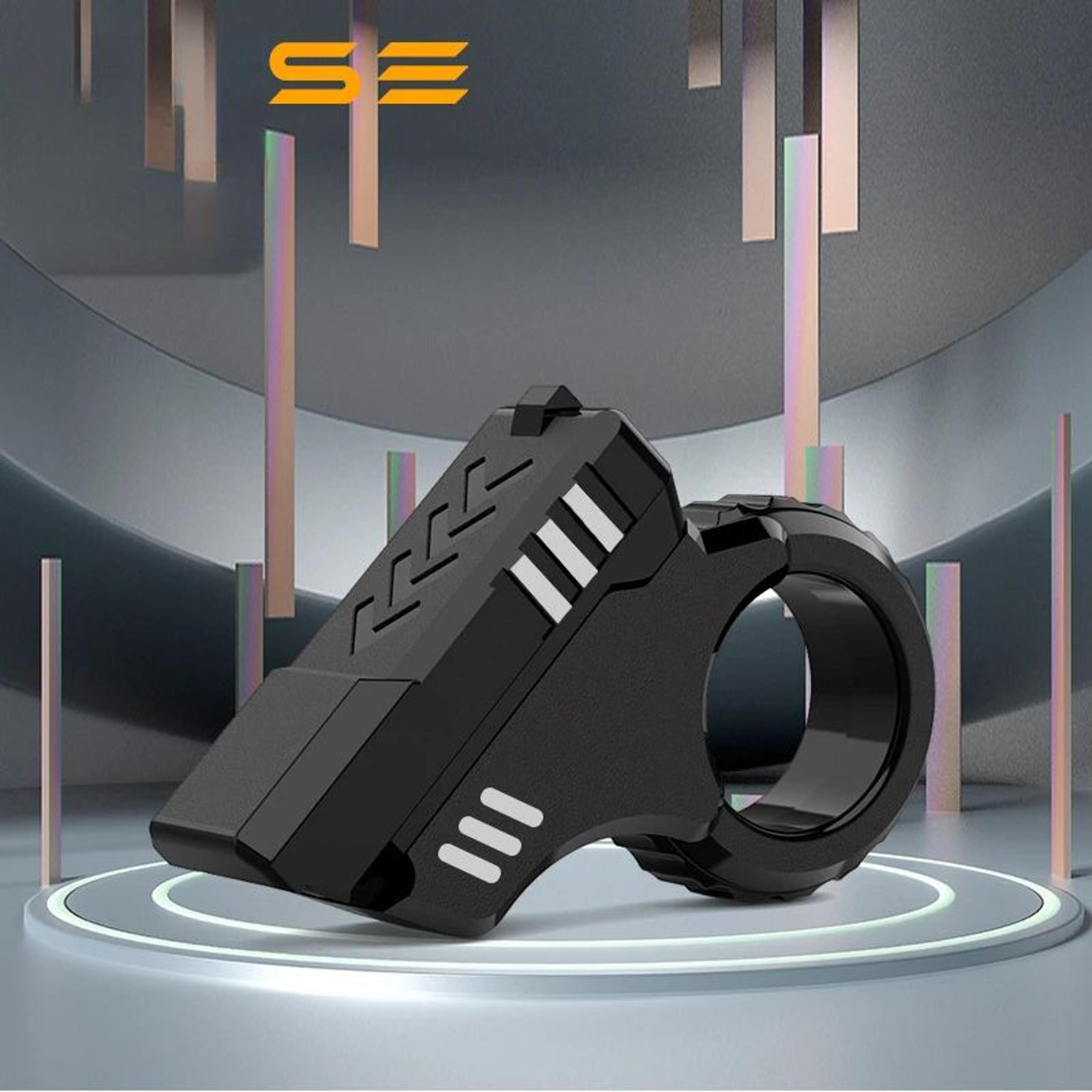 3d printed rotary finger slider fidget toy - textured ratchet stress relief desk fidget