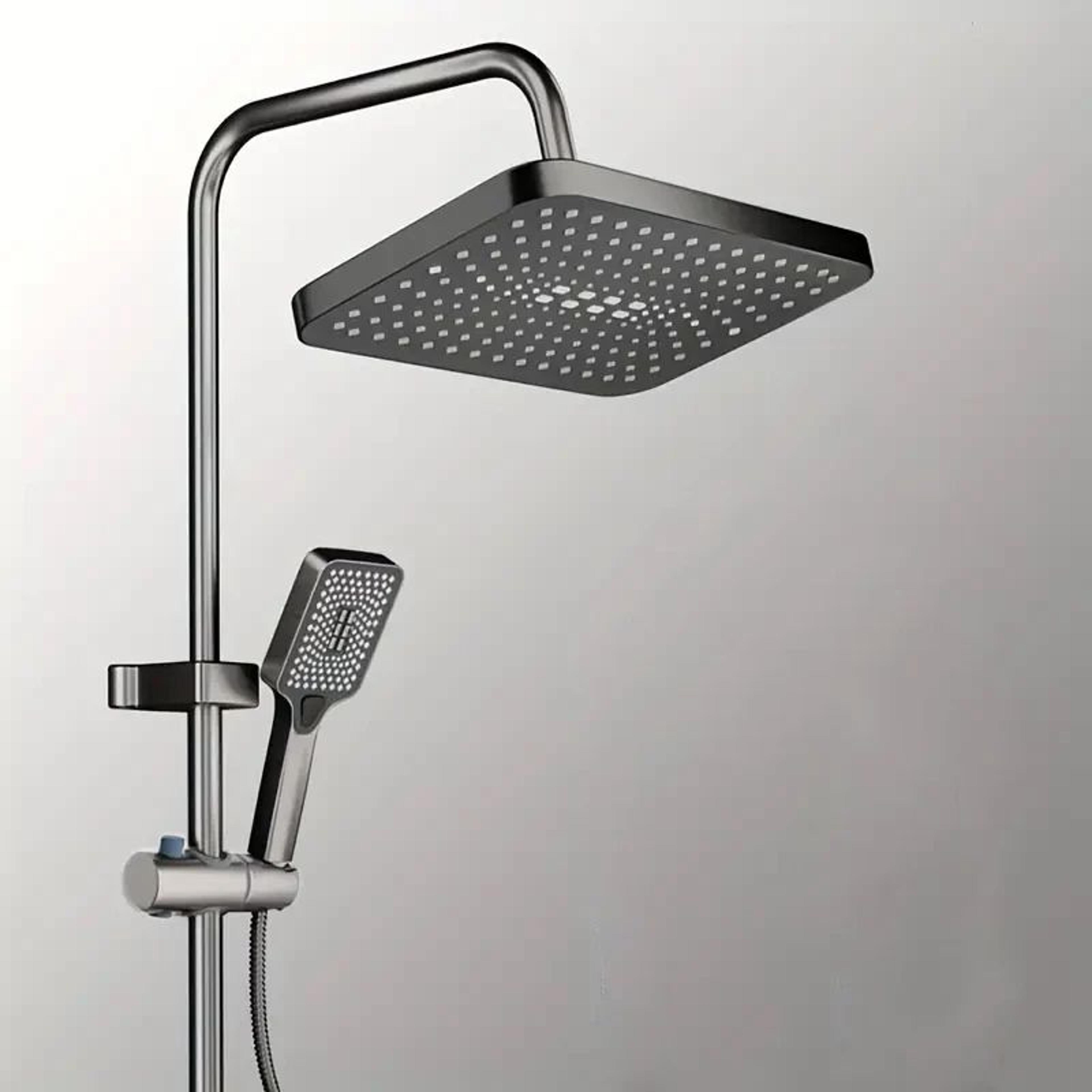 12-inch high pressure rainfall shower head set with handheld – 3-mode water-saving booster combo