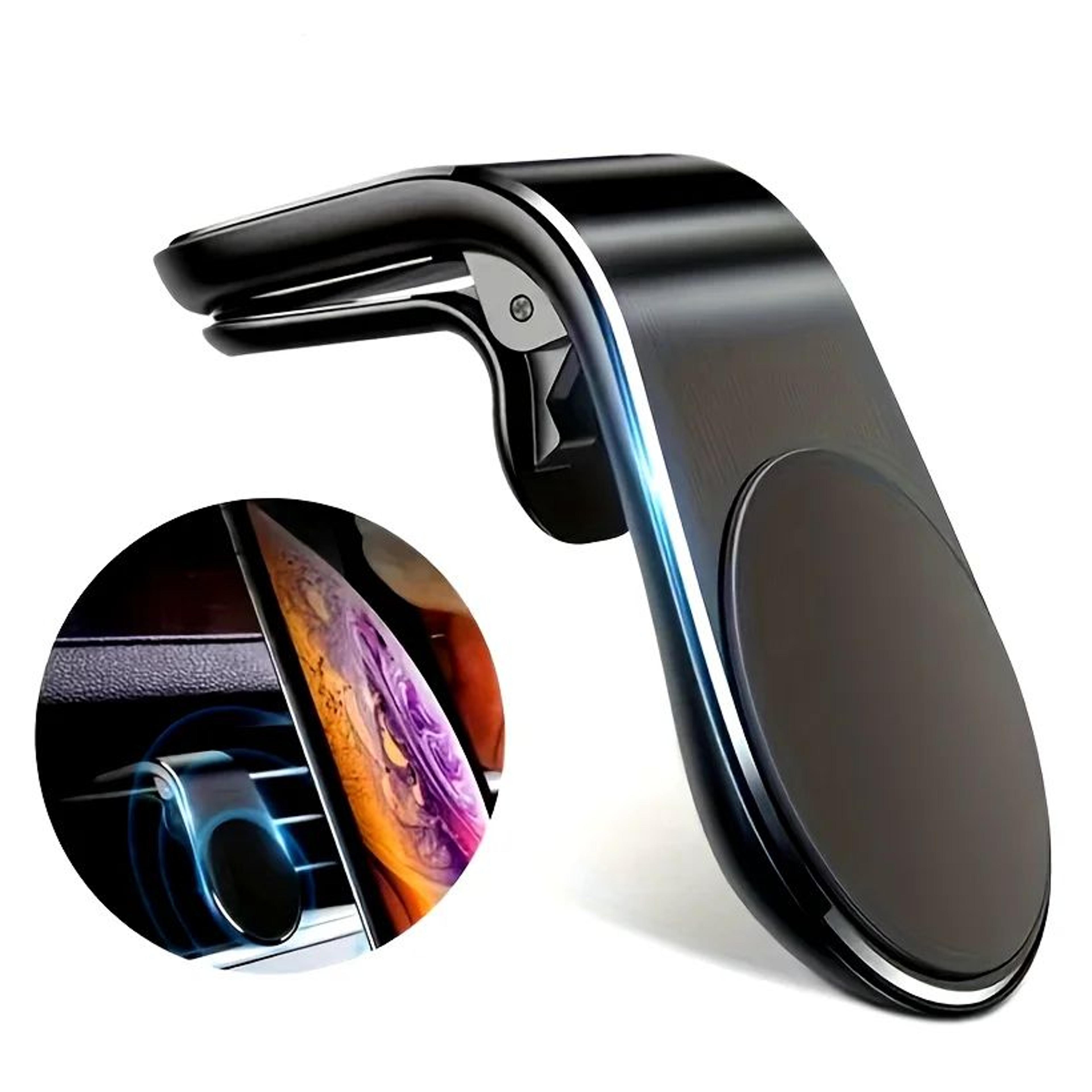 magnetic air vent phone holder mount for cars - secure one-hand car vent phone mount for navigation
