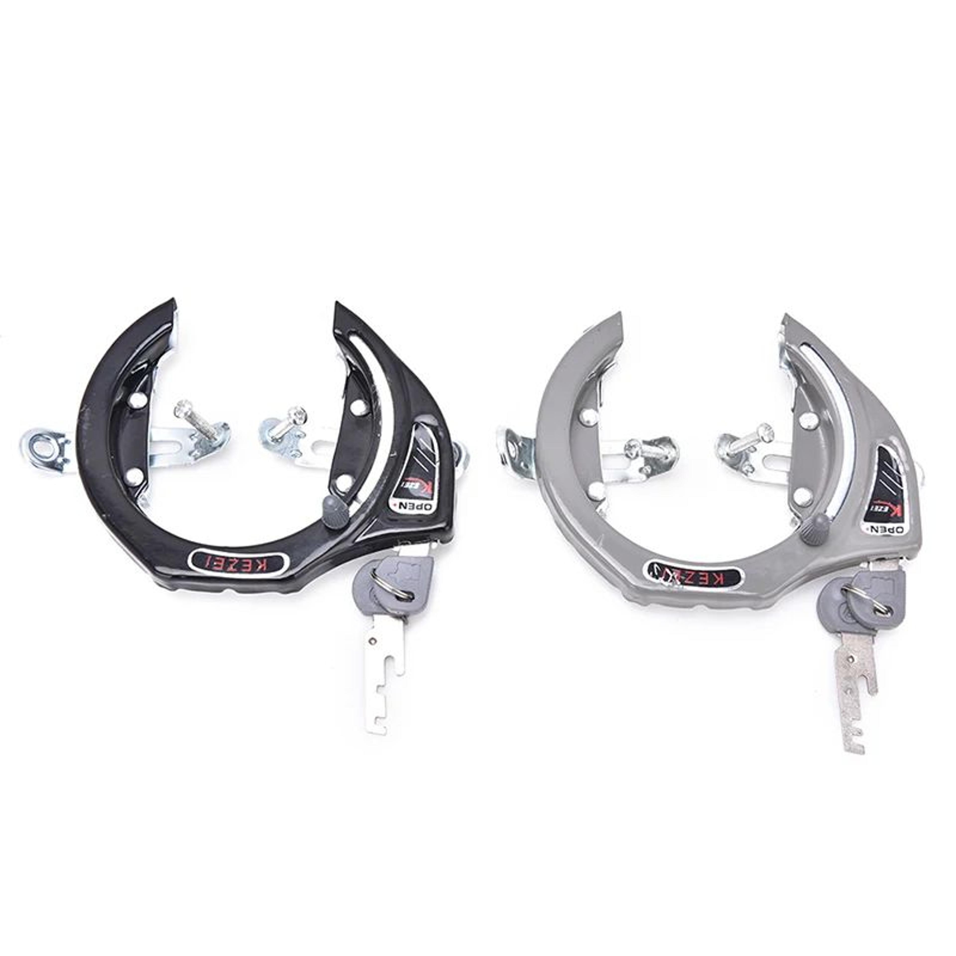 heavy-duty metal horseshoe bike lock with keys, anti-theft bicycle padlock for mtb & city bikes