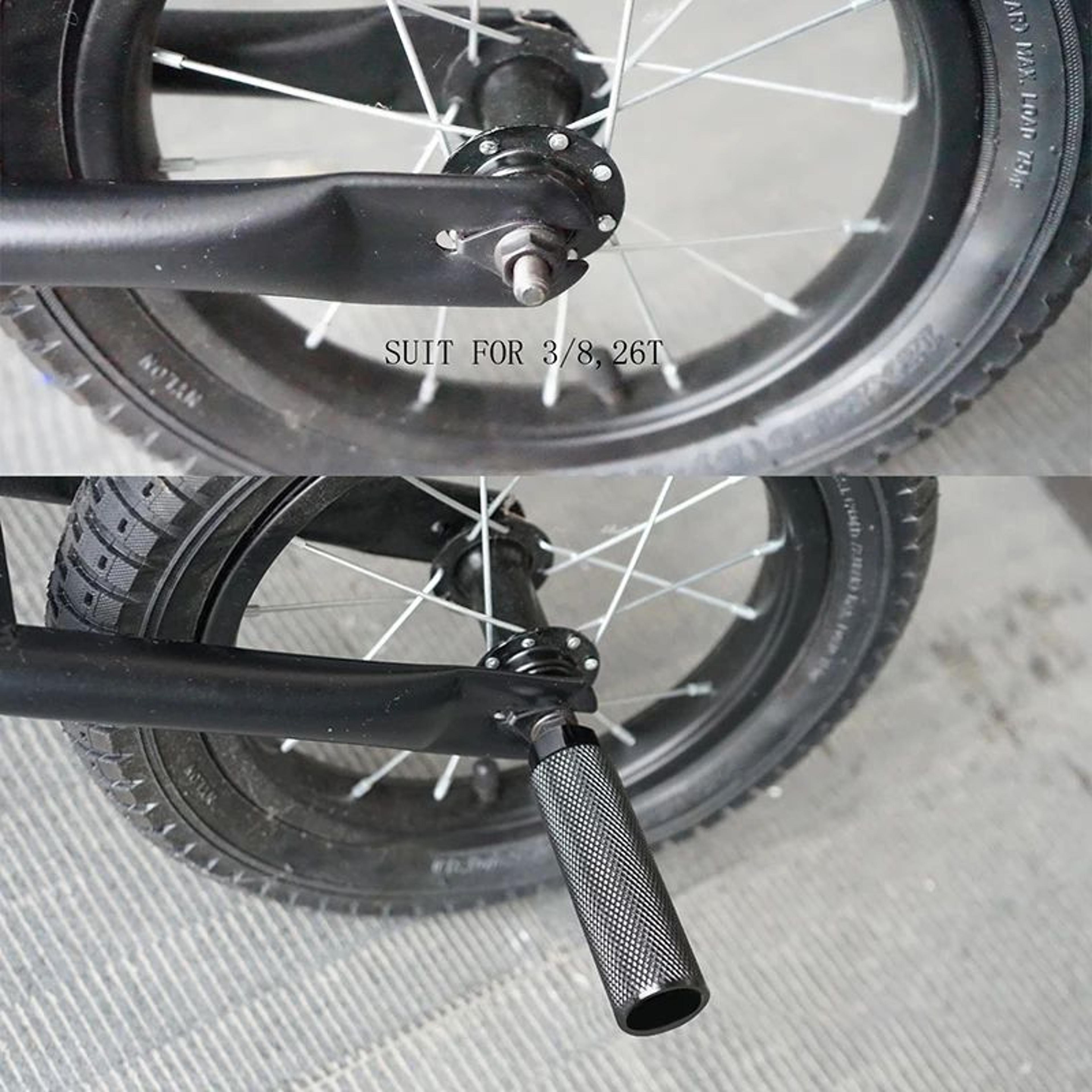 alloy bmx axle pegs 3/8" anti-slip rear foot rest lever for bmx & mtb bikes