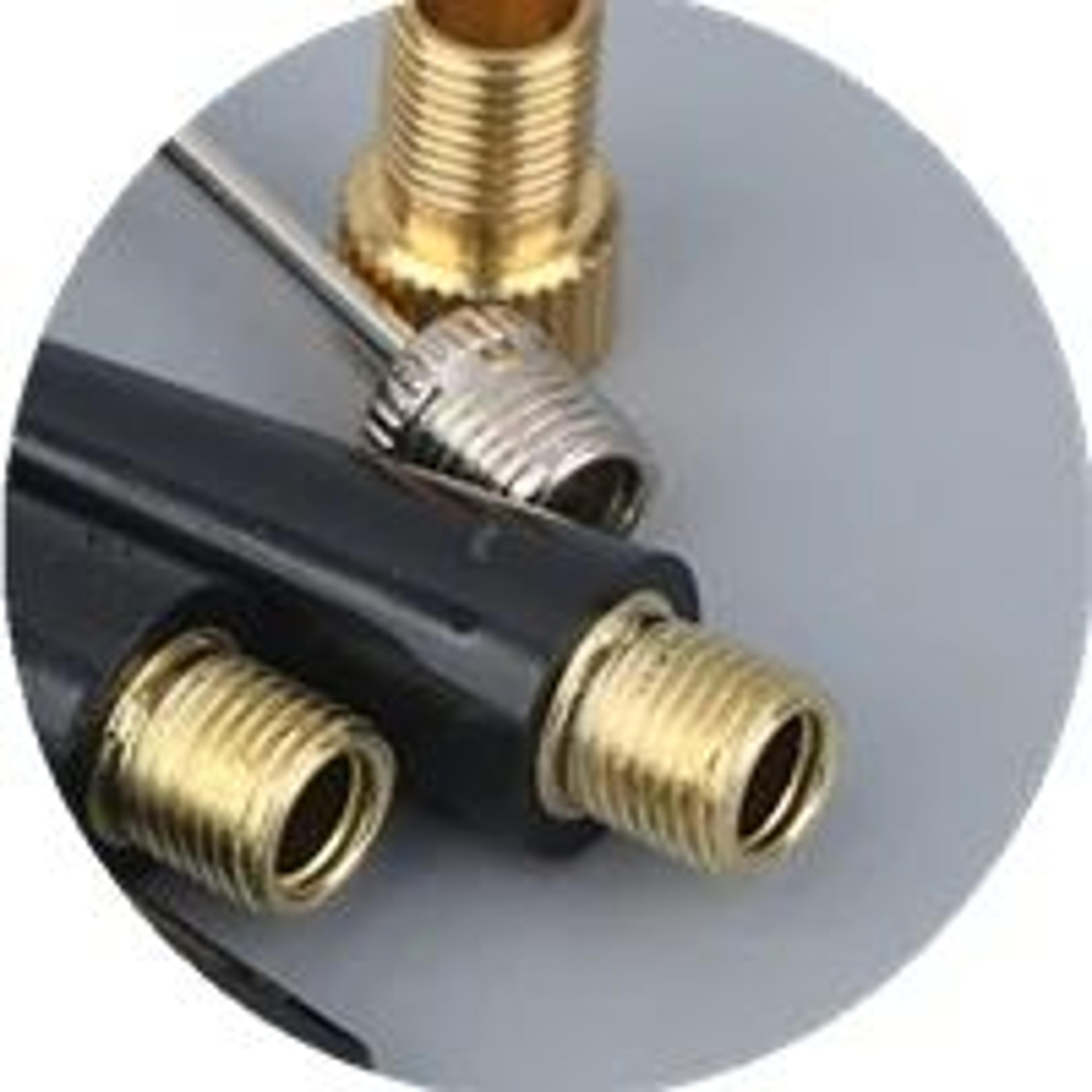 ball pump needle & inflatable needle adapter kit - air valve adapter set for sports balls & bike tires (2-set)