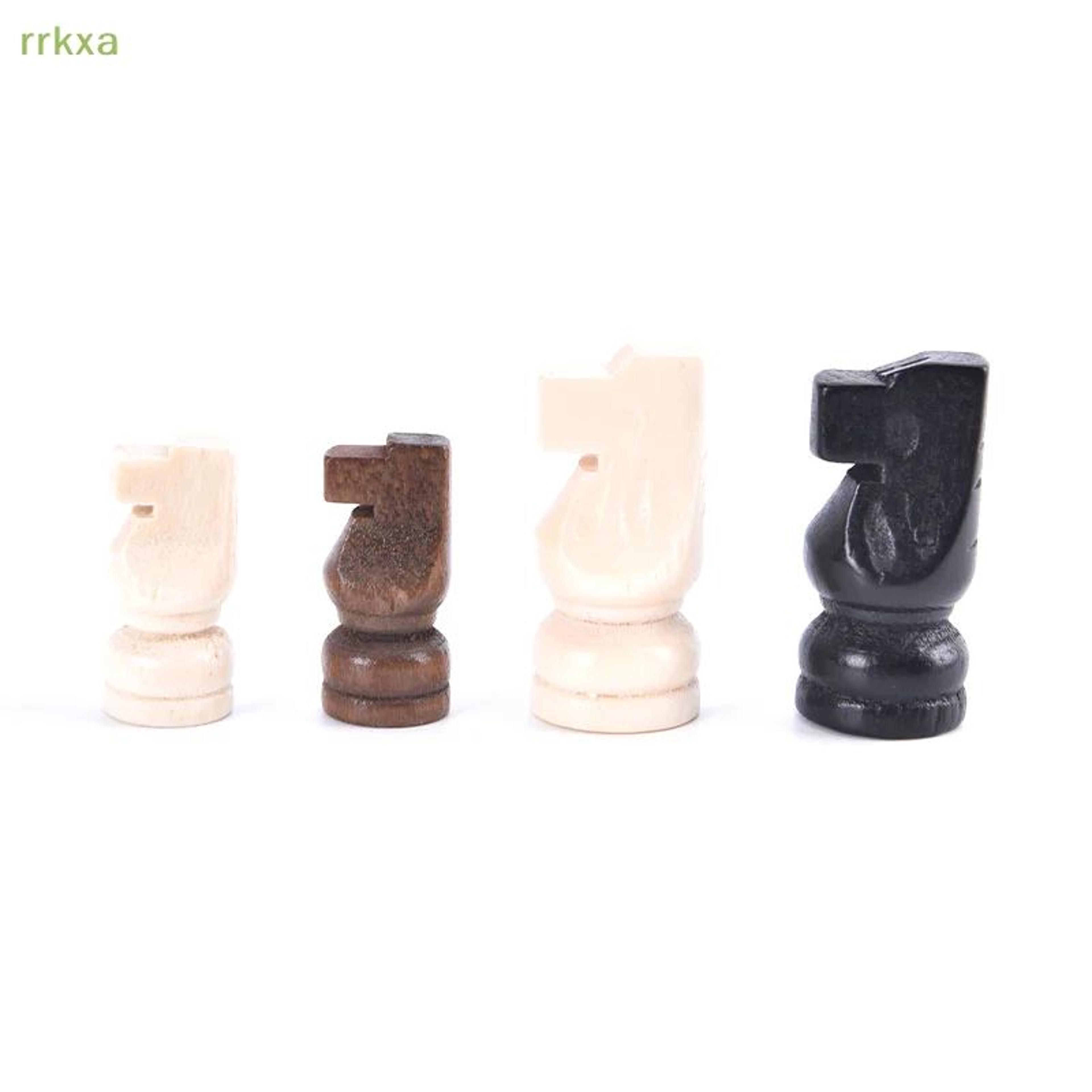 classic staunton wooden chess pieces set (32pcs) – tournament chessmen replacement set