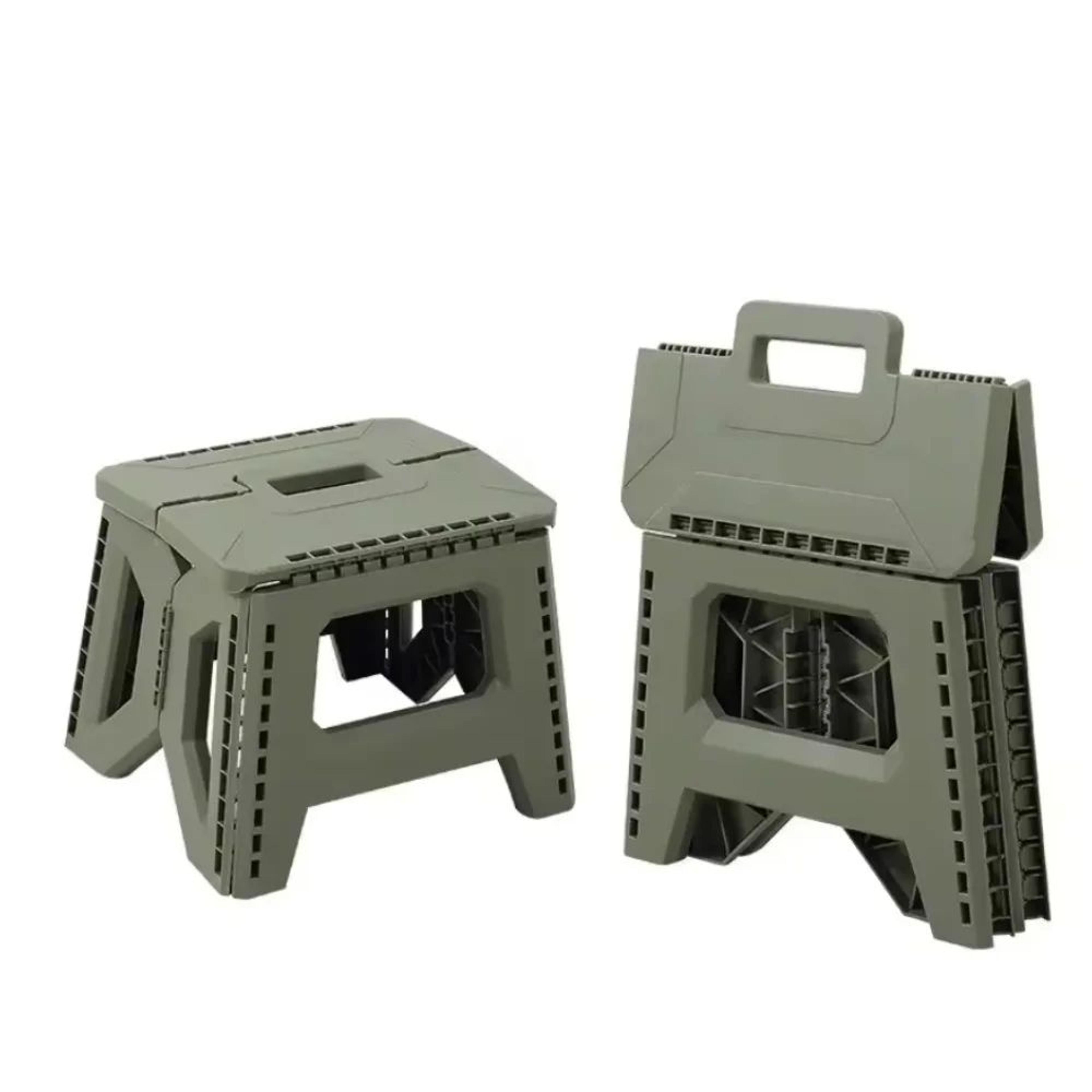 heavy duty portable folding stool compact camping & fishing seat for outdoor comfort