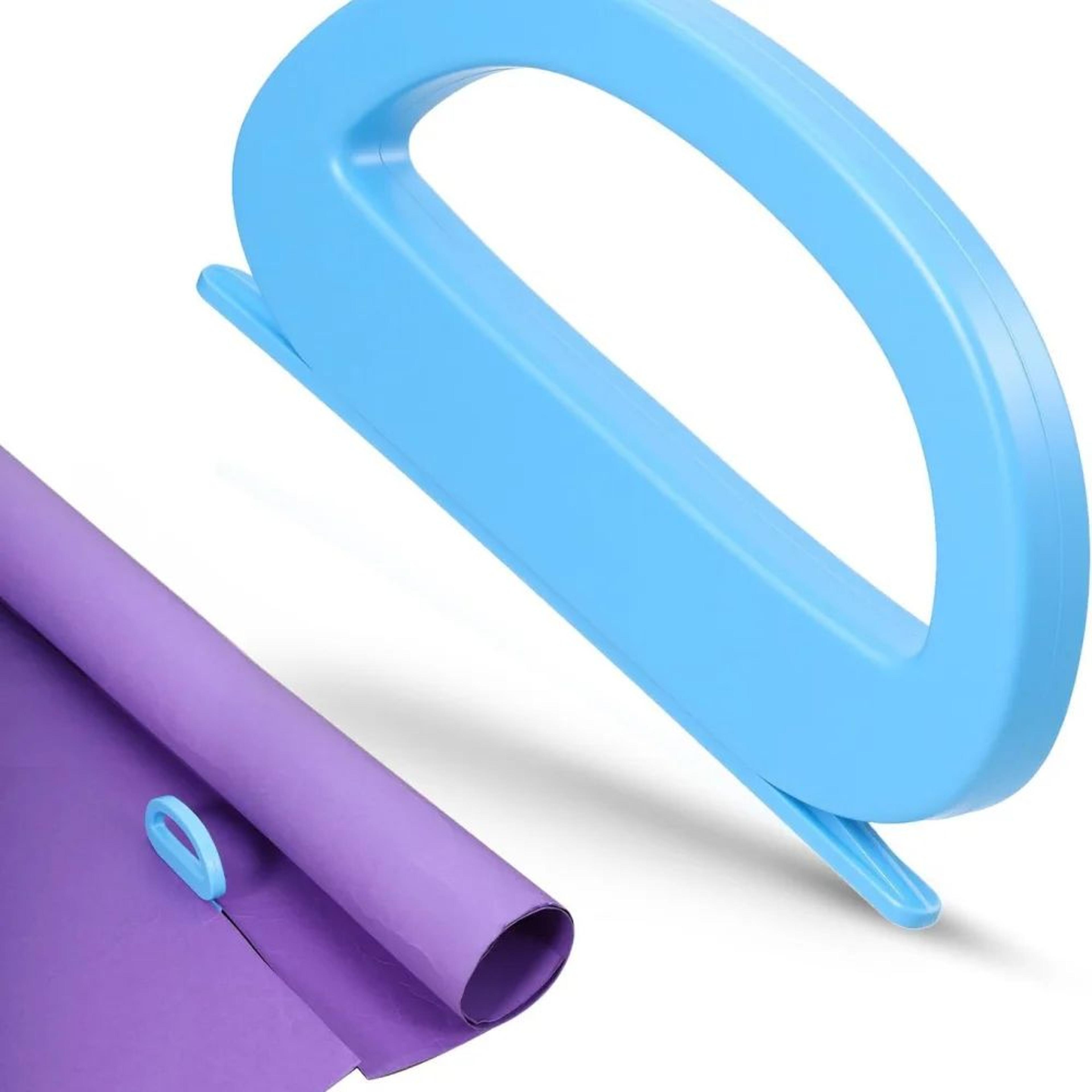 safeslide portable wrapping paper cutter - concealed blade gift wrap cutter for fast, straight cuts