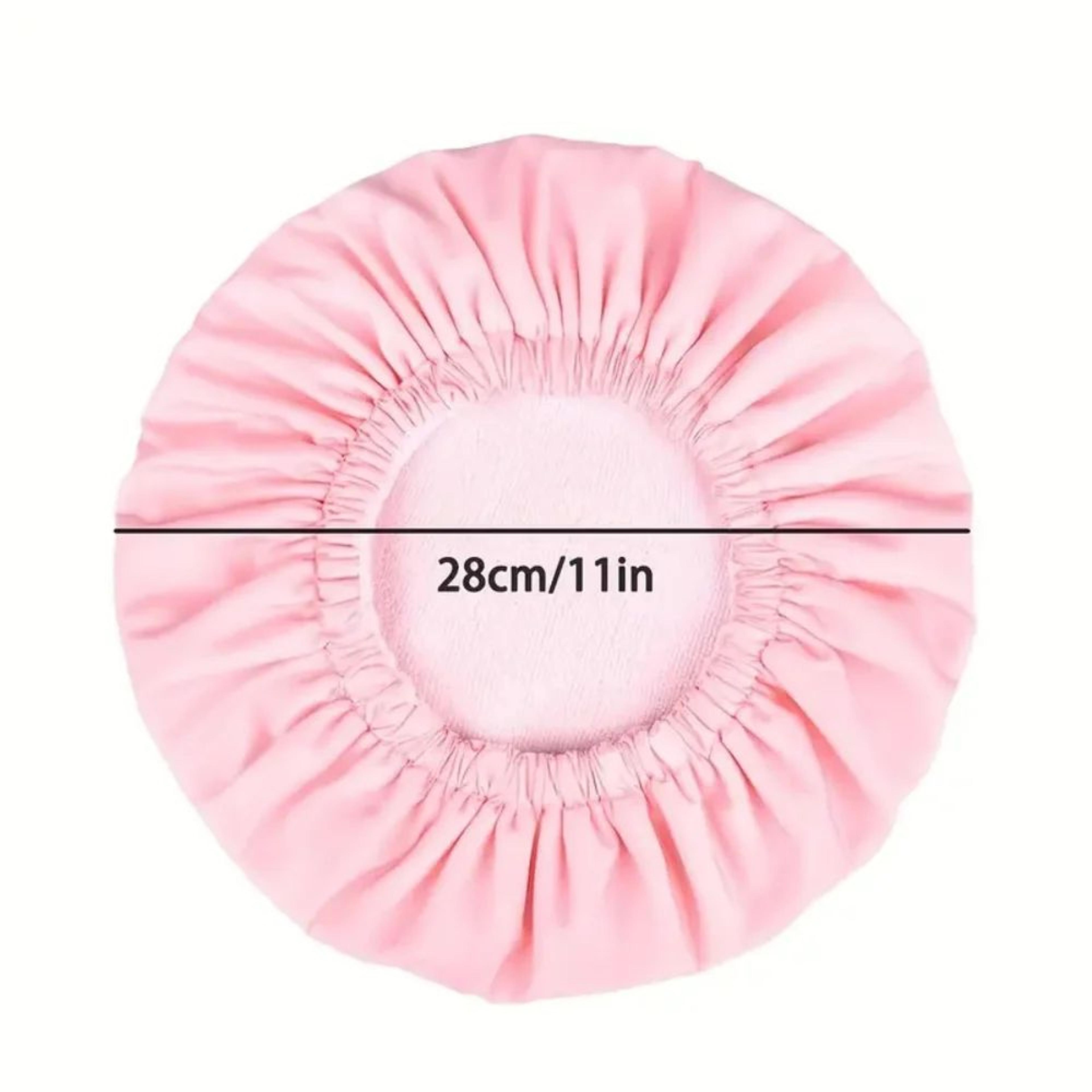 waterproof shower cap with microfiber drying lining – satin shower cap for dry, frizz-free hair