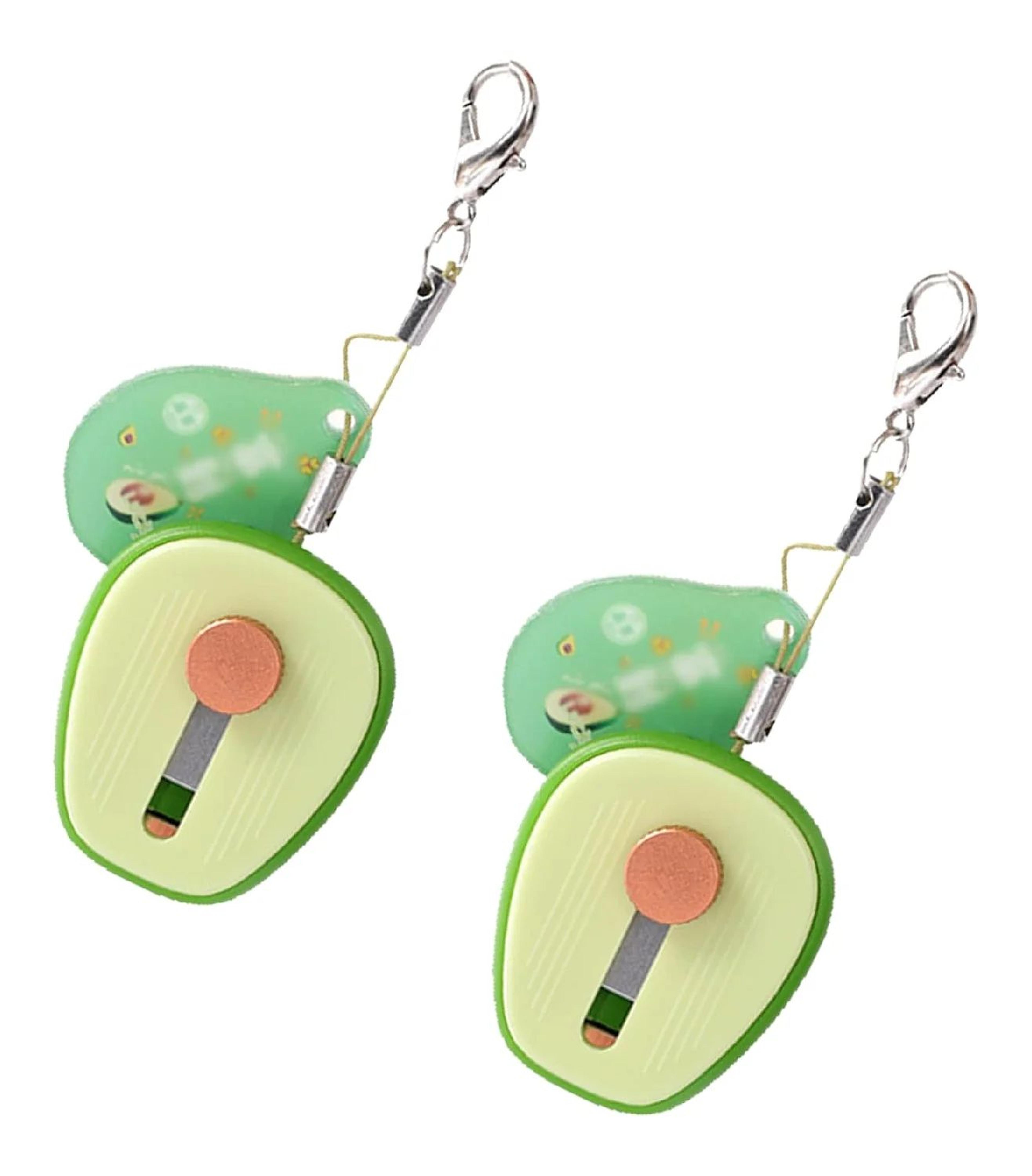 avocado-shaped stainless steel fruit and vegetable peeler with keychain – portable mini kitchen tool