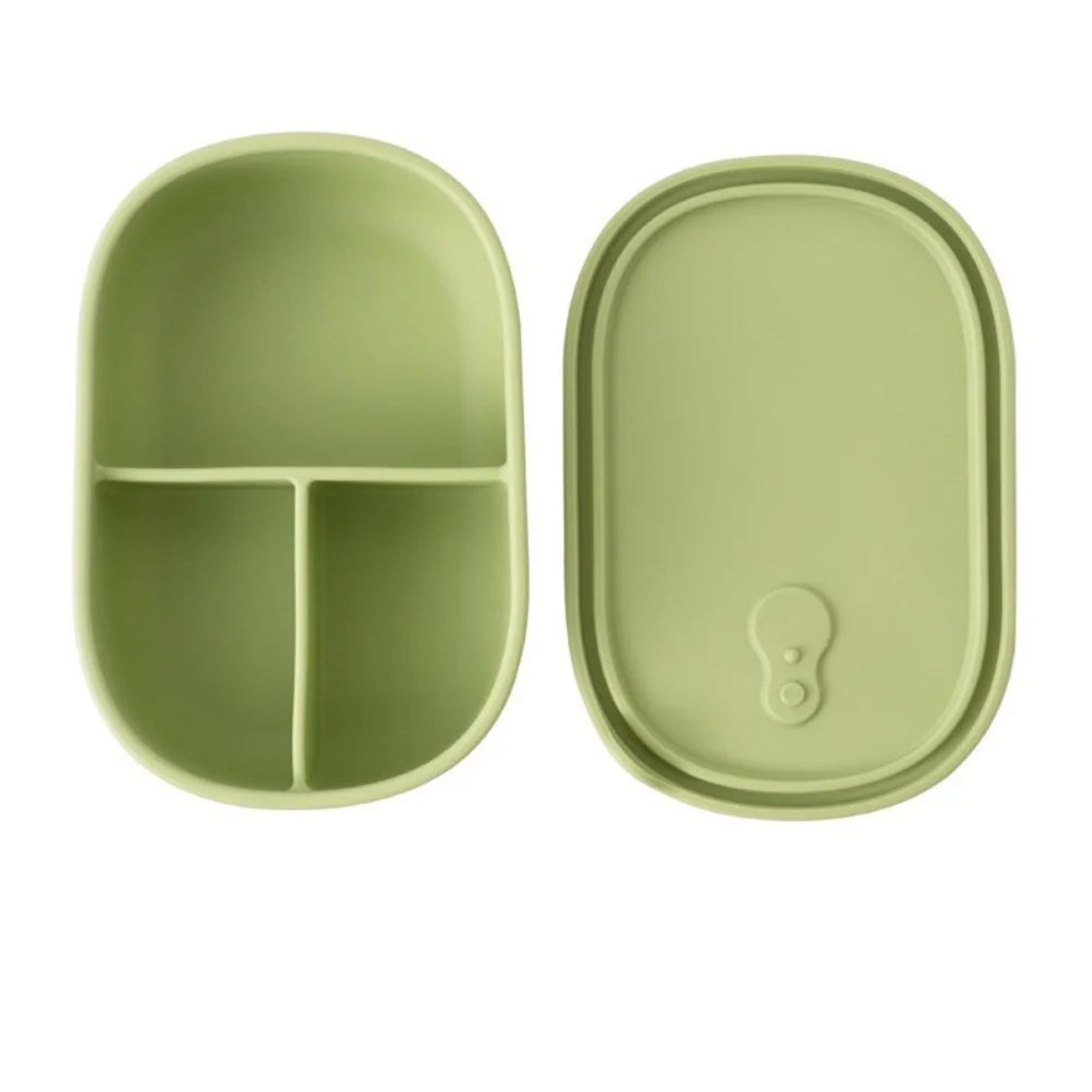 silicone 1000ml meal prep container, microwave-safe, easy-clean, reusable food storage