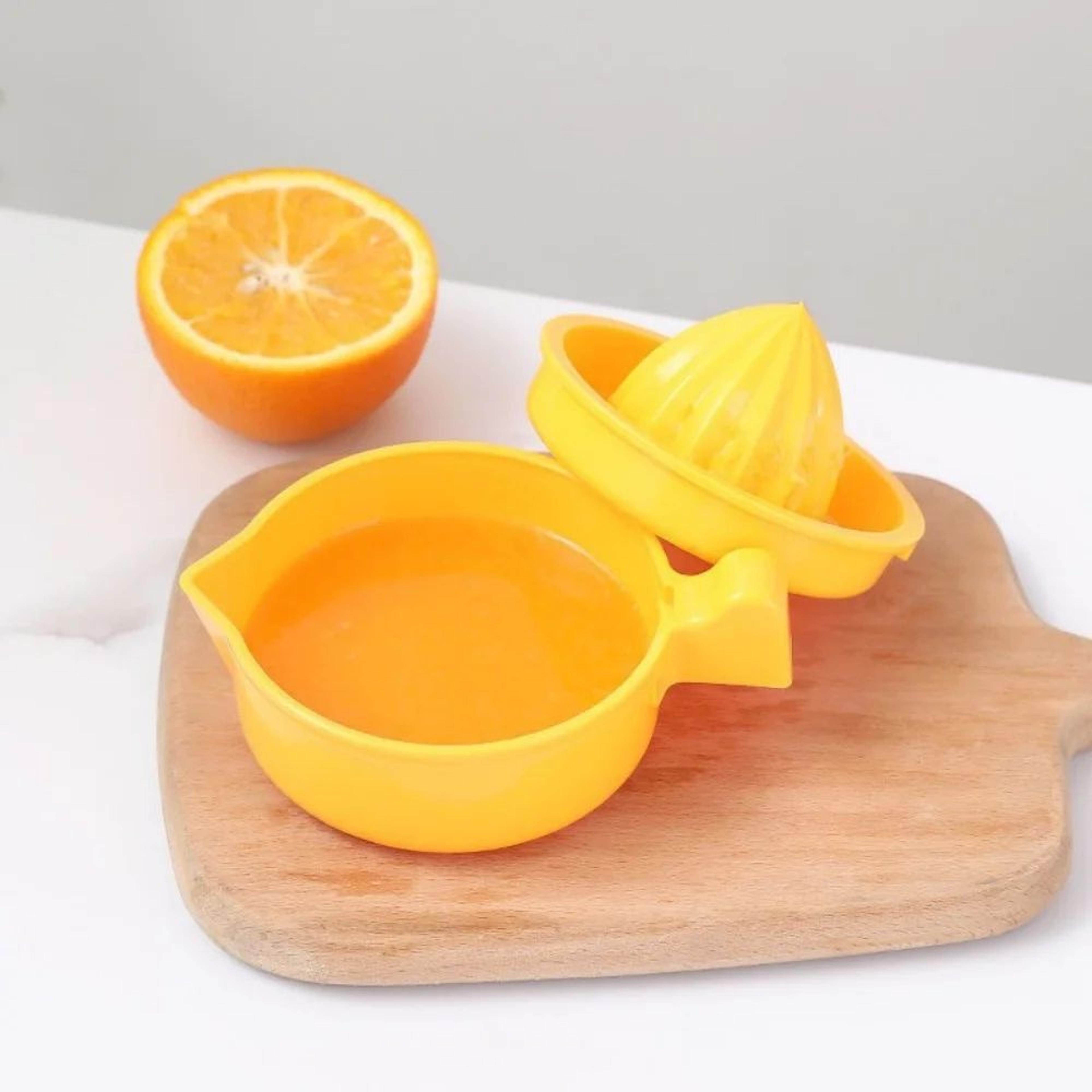 freshpress manual citrus juicer with detachable pulp filter – handheld lemon squeezer & citrus press