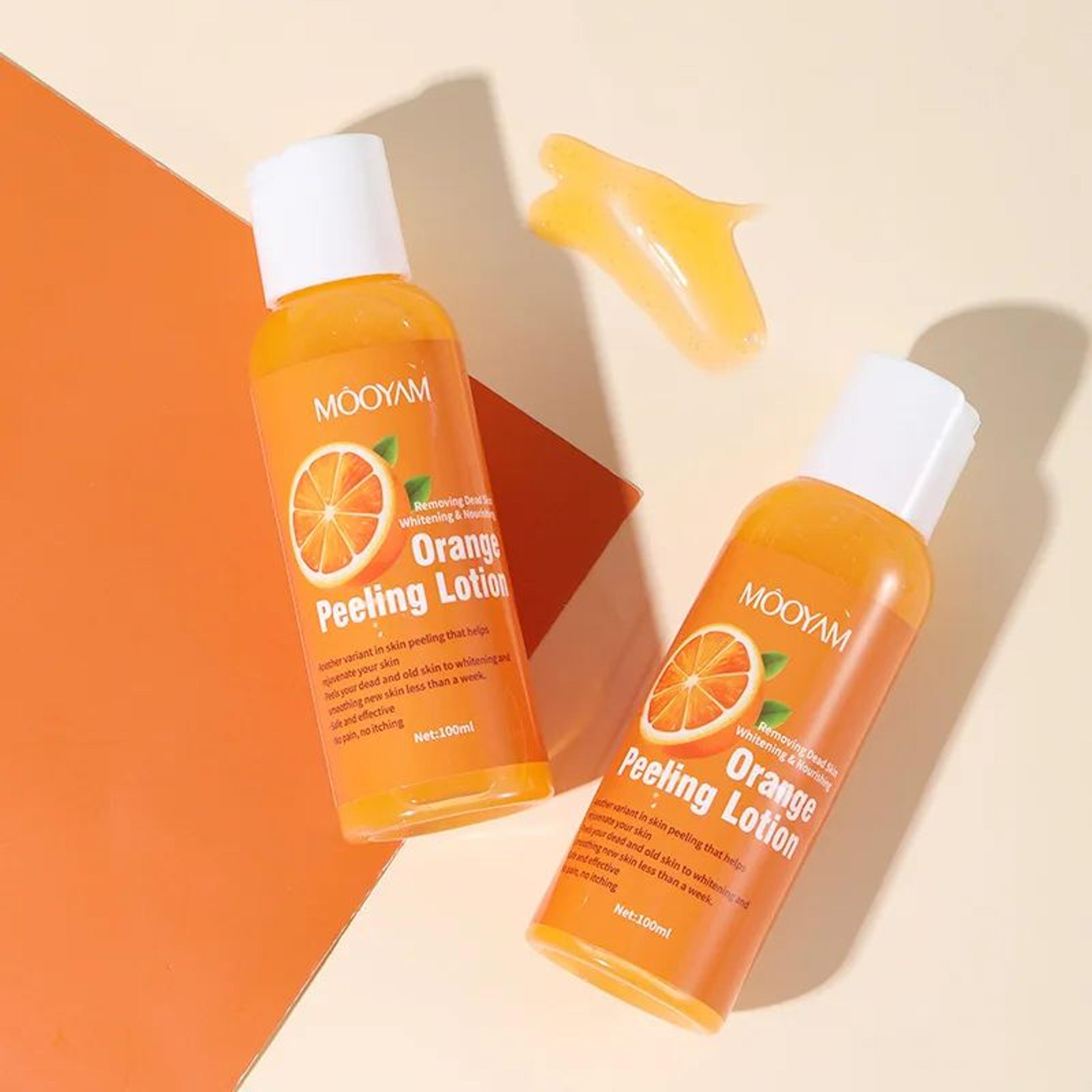 100ml orange peeling oil moisturizing foot exfoliator for rough elbows, knees & heels