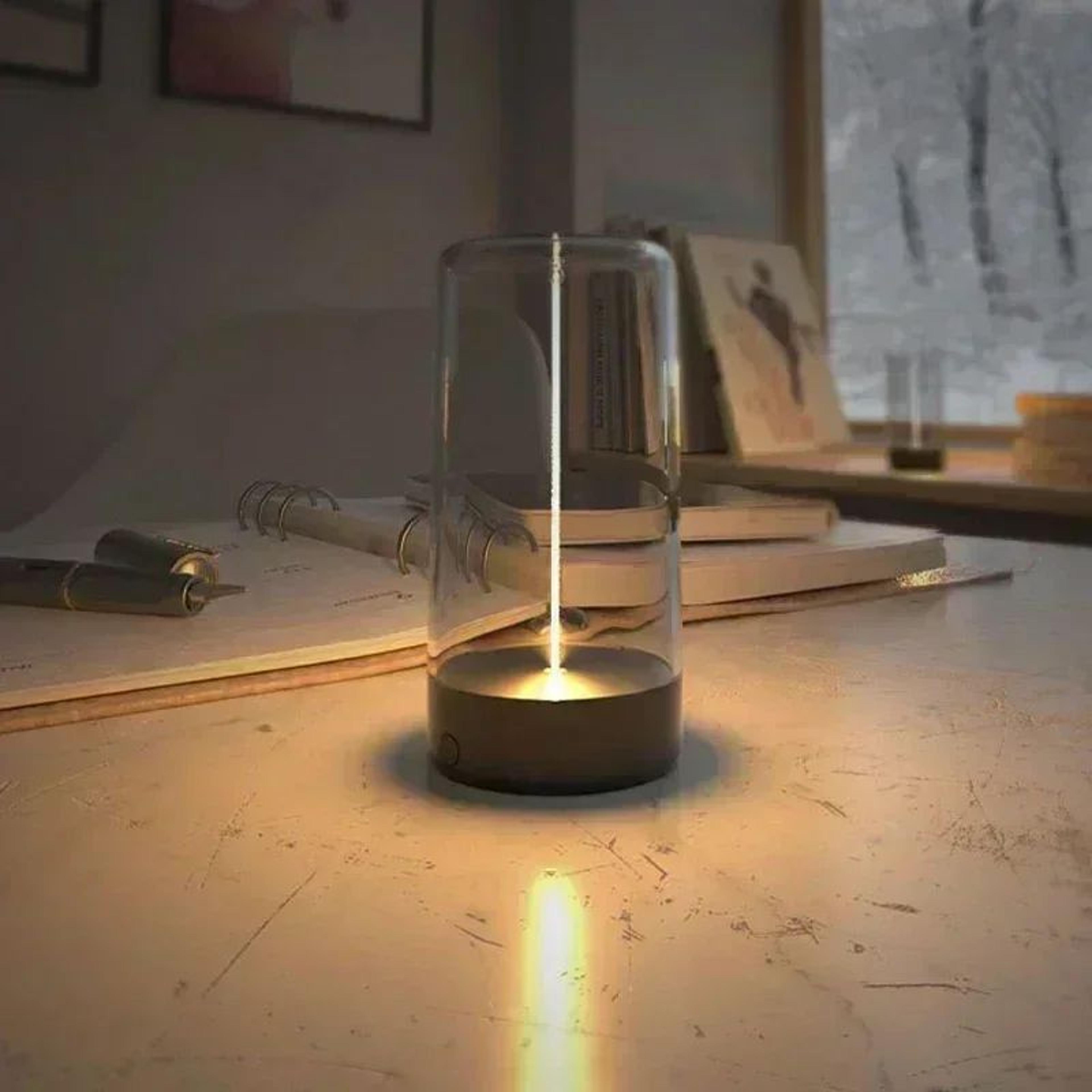 quantum wire portable night light - magnetic usb rechargeable lamp for ambient mood glow