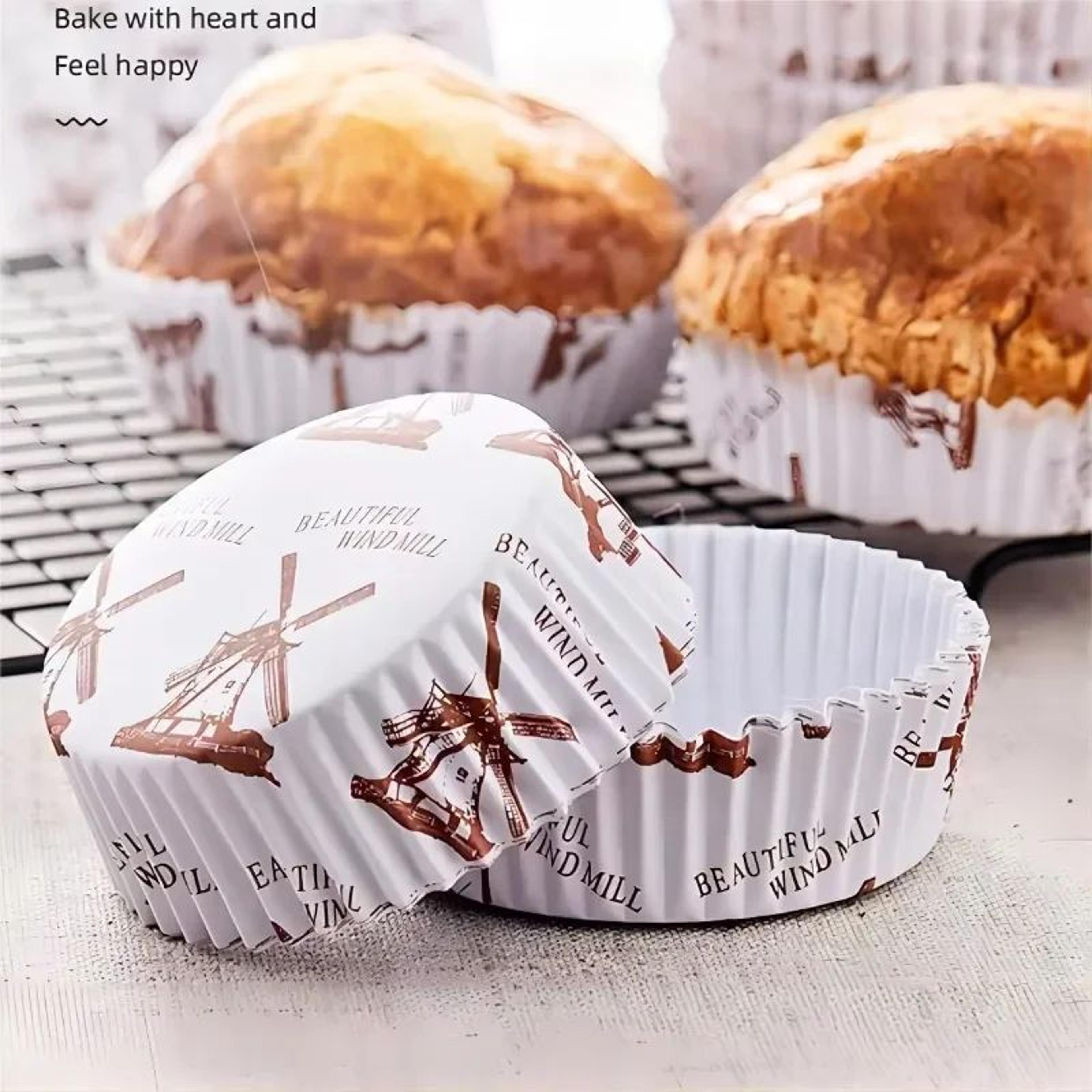 100-pack cupcake liners and egg tart molds heat-resistant disposable baking cups for cupcakes, tarts, and holiday treats