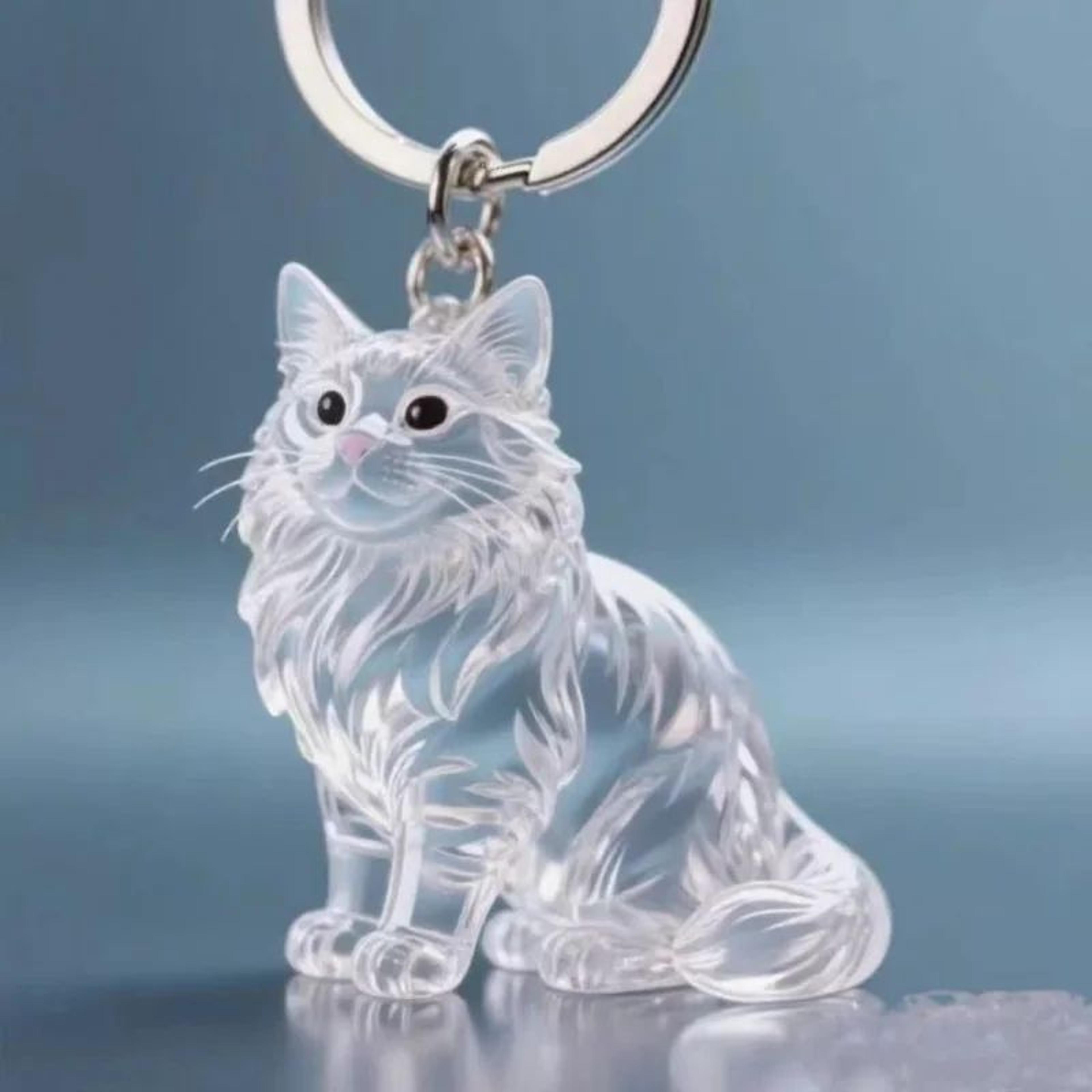 pocket pet hair remover keychain - reusable pet hair remover pendant with hidden collector