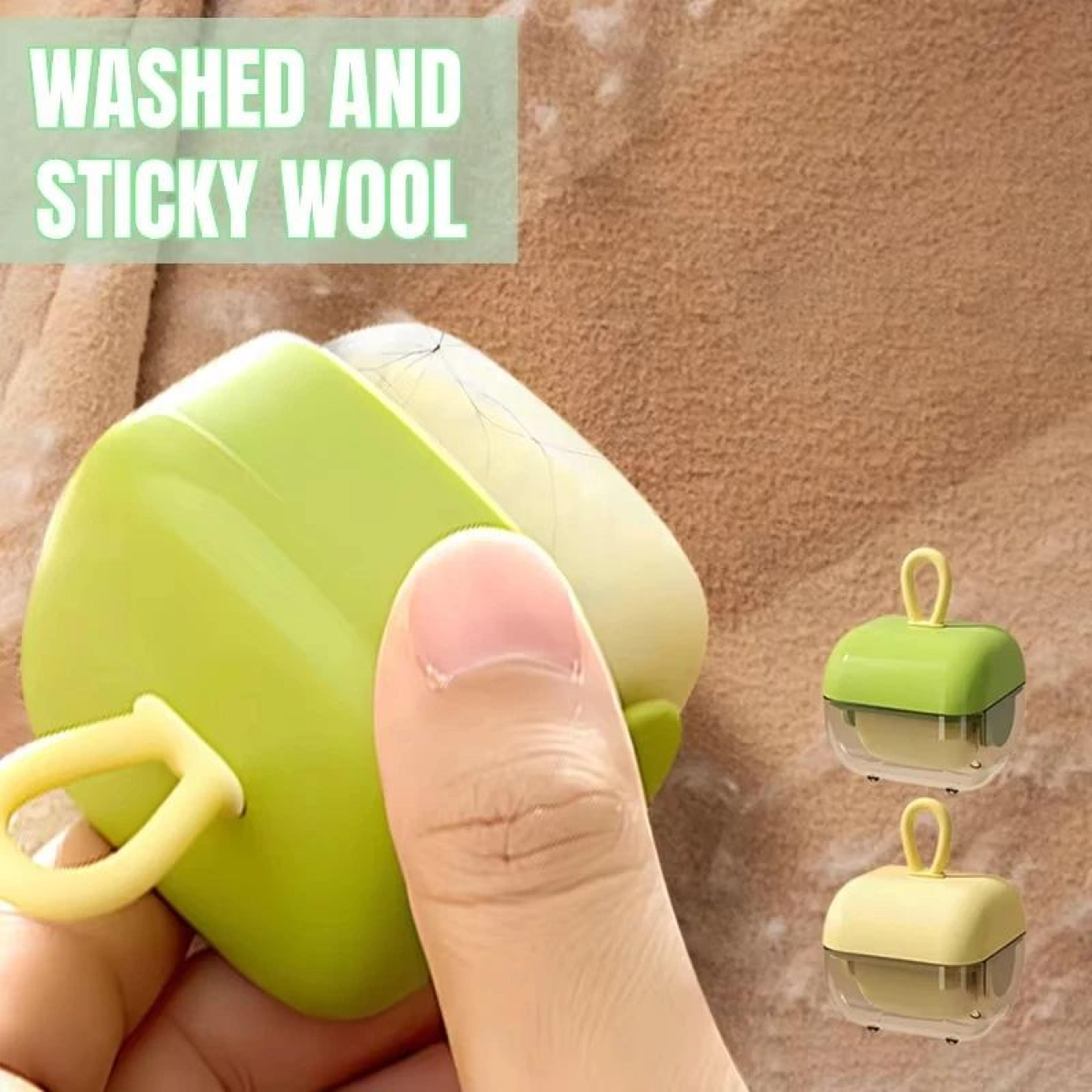 wash & reuse sticky roller - portable lint remover for pet hair & dust