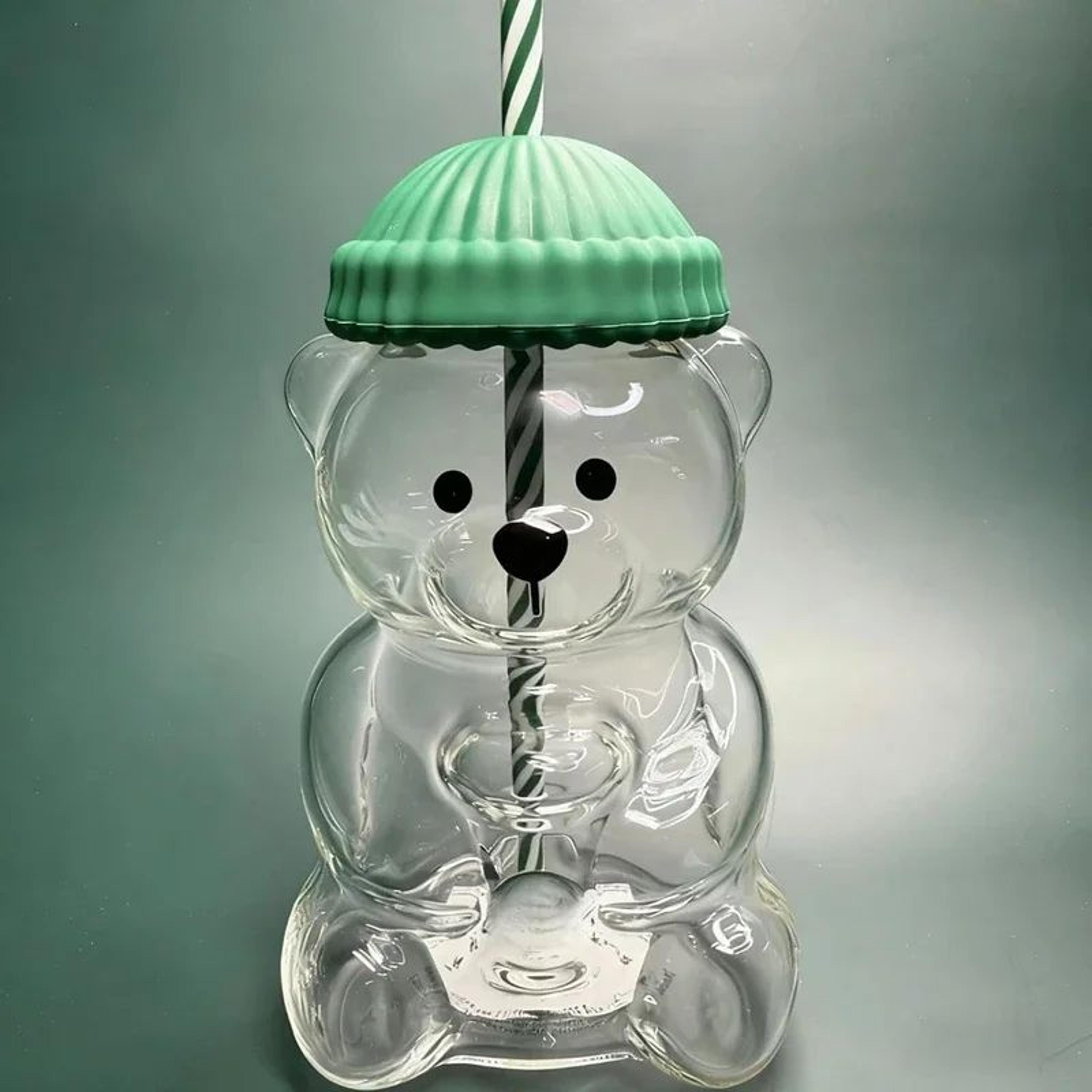 bear buddy cute bear mug and kawaii water bottle with lid for coffee juice and gifting