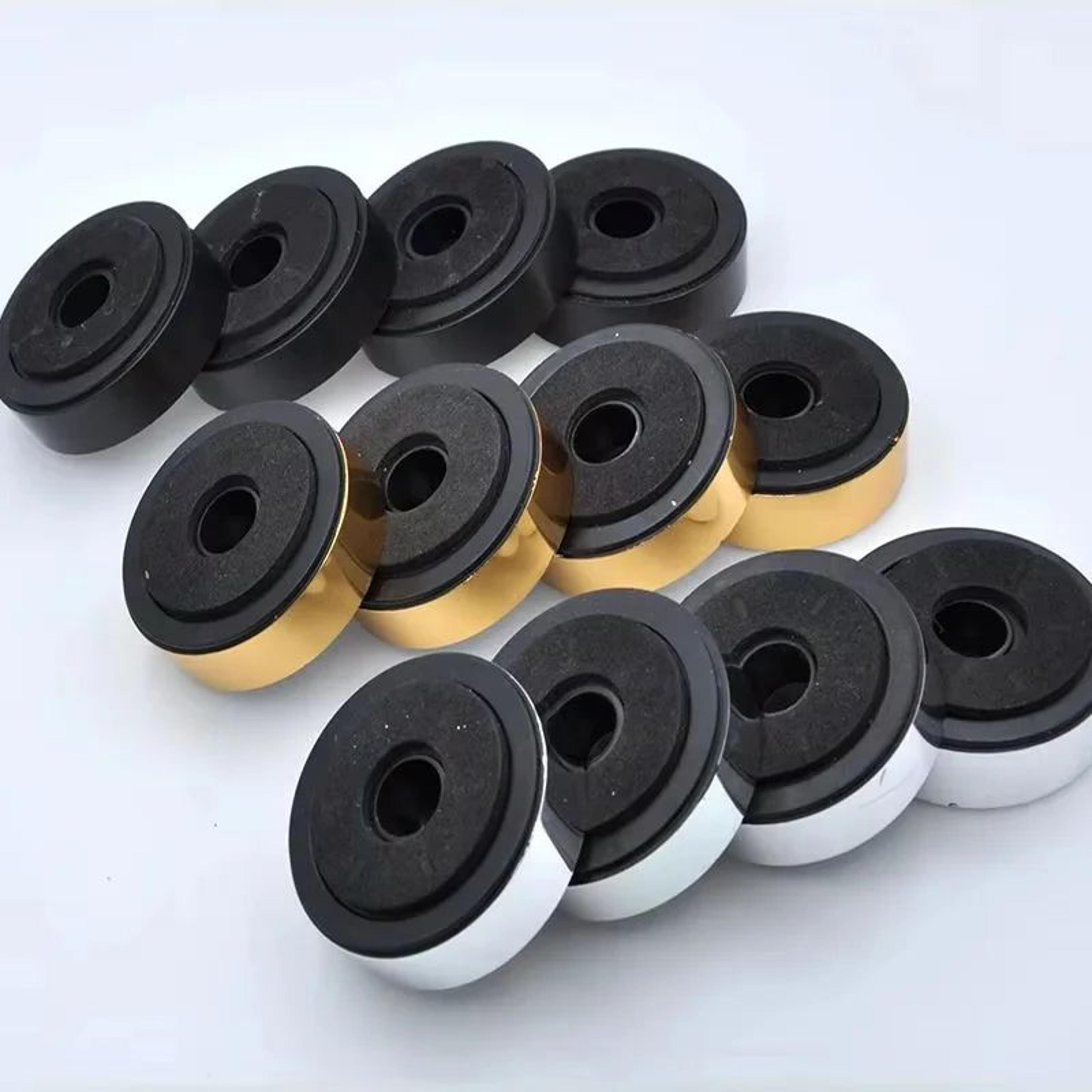 4-pack speaker isolation feet for home theater, shock-absorbing vibration dampers