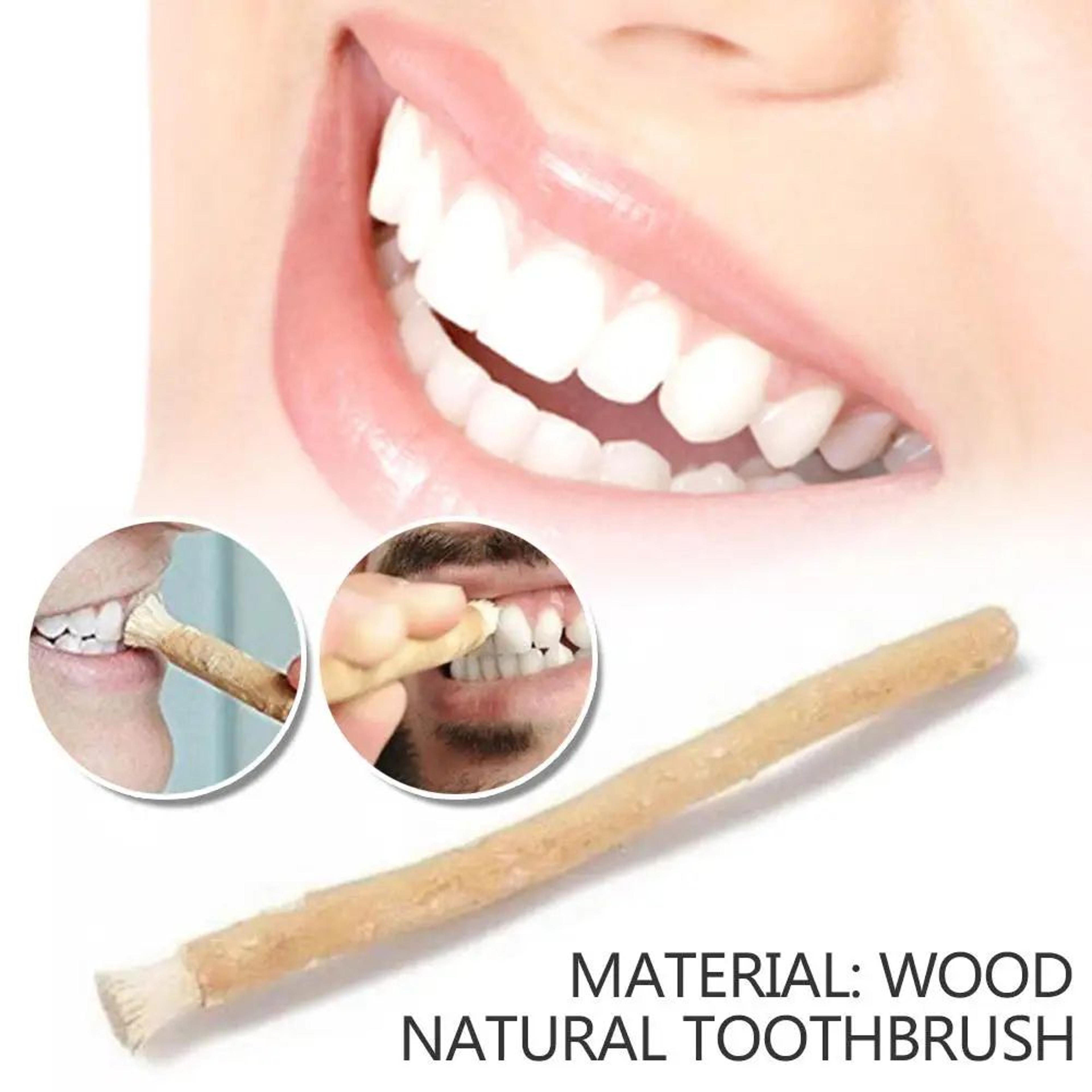 natural miswak toothbrush stick - siwak tooth stick for fresh breath & brighter teeth