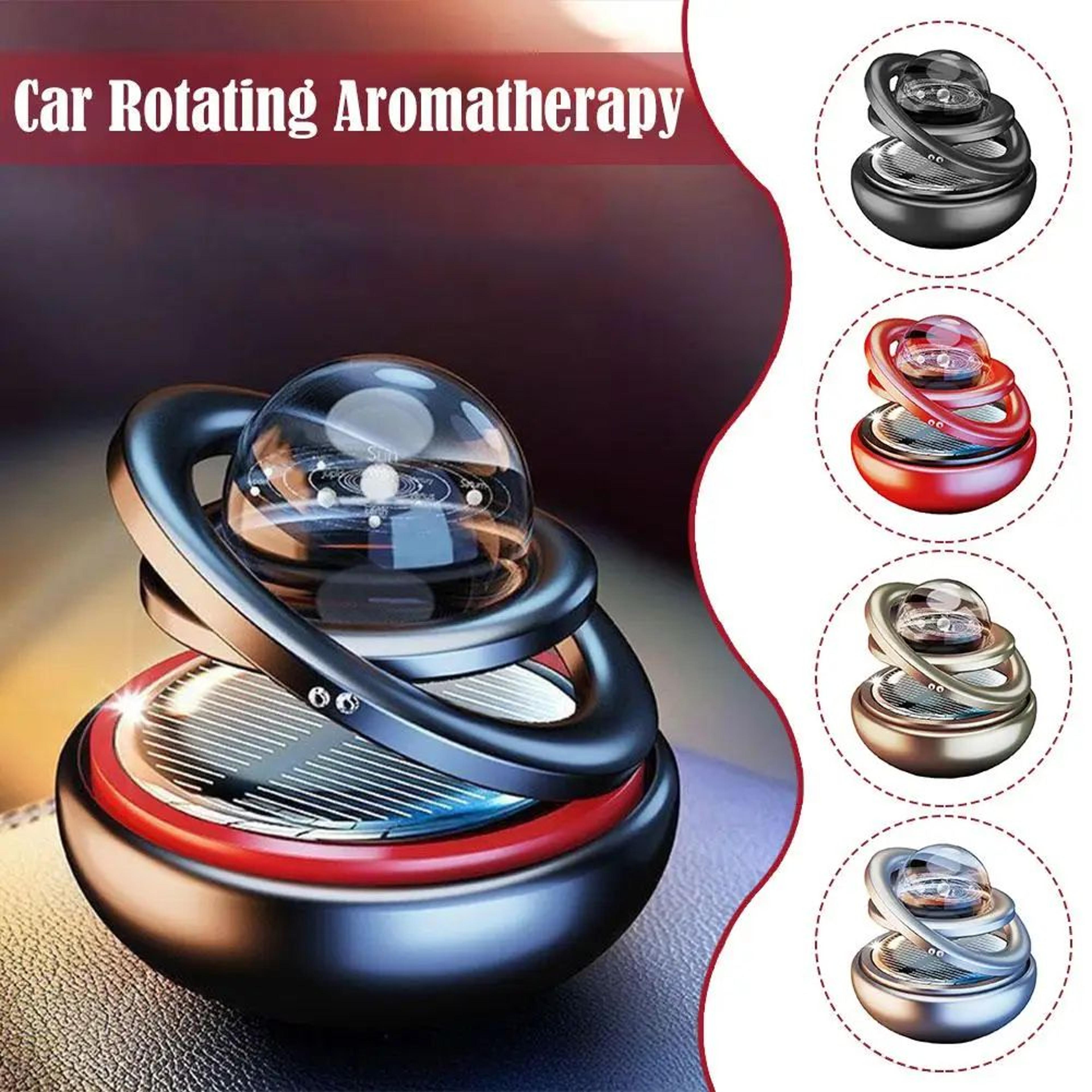 solar rotating car aromatherapy diffuser ornament for dashboard freshness