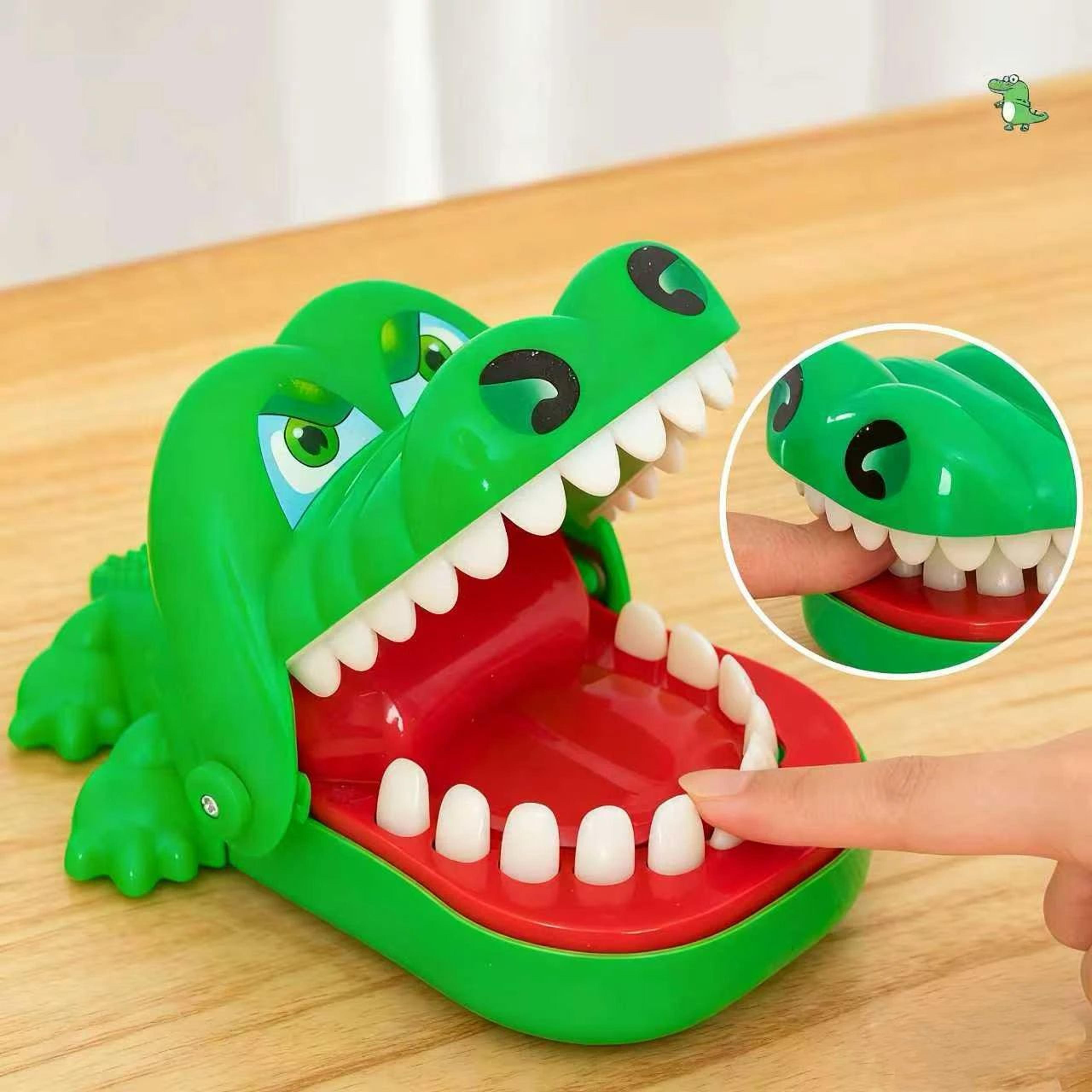 snap-smile crocodile dentist game for kids reaction fun