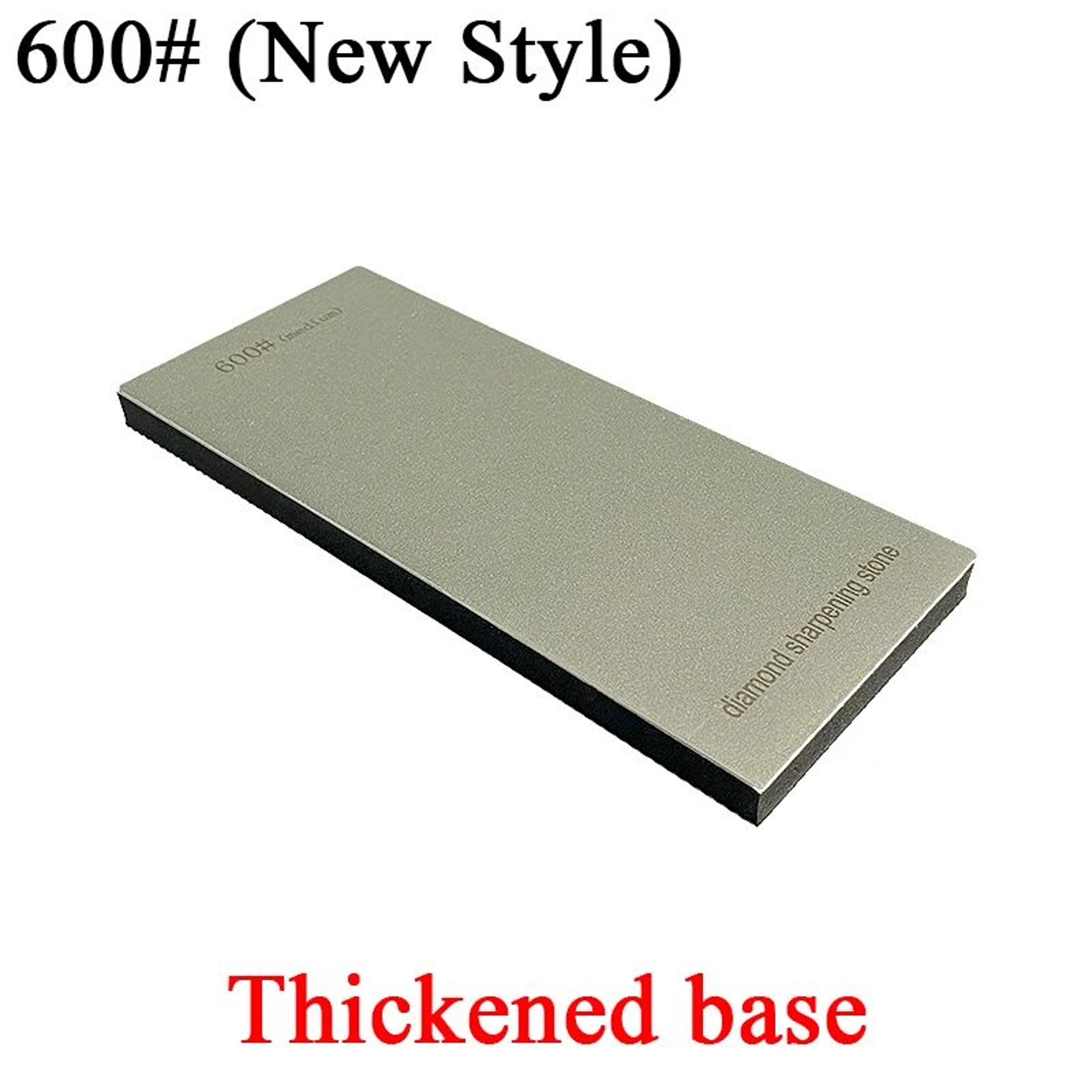 15° diamond knife sharpening stone kit with non-slip base and leather strop
