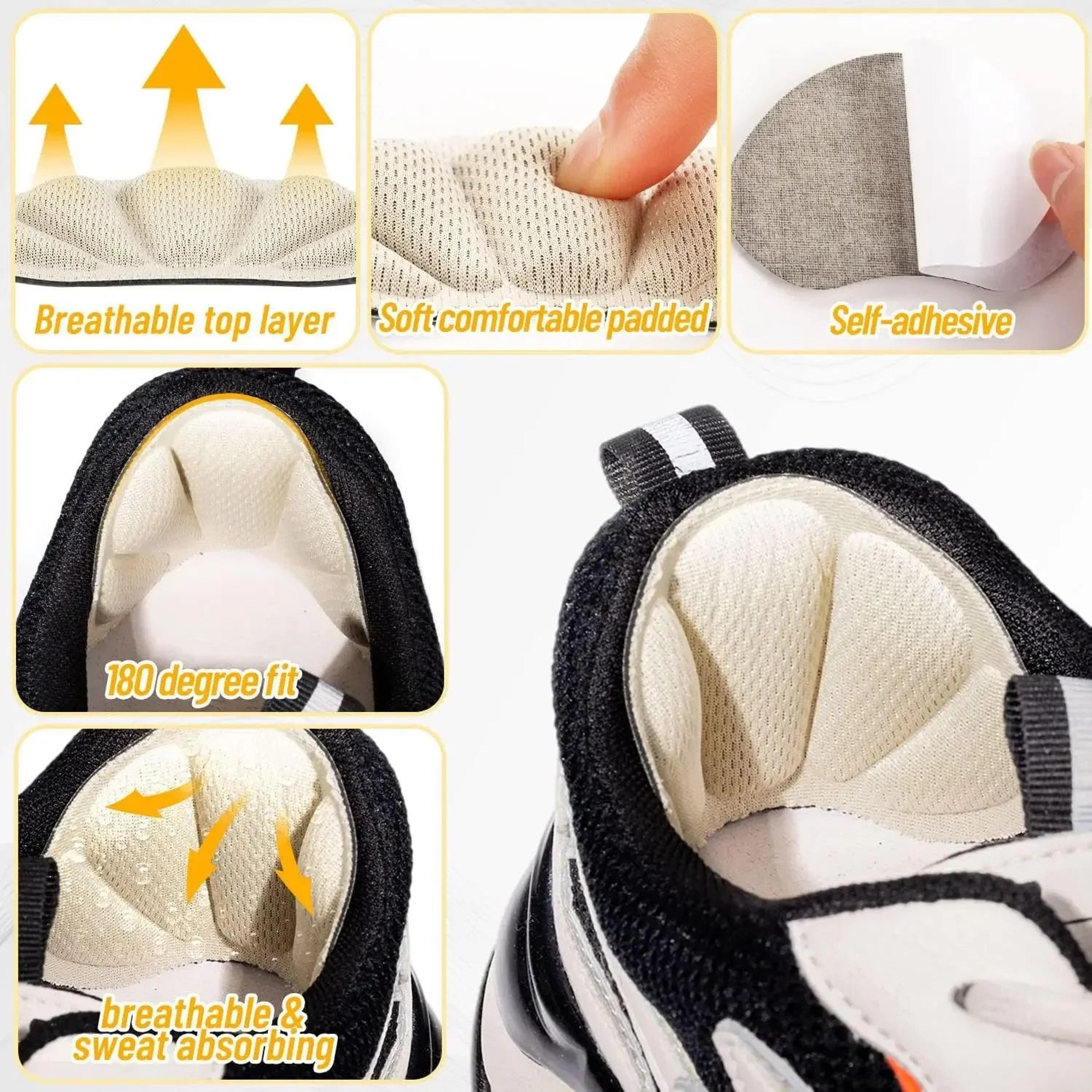 self-adhesive heel grips for blister-free fit - soft heel cushion pads for sneakers, heels & boots