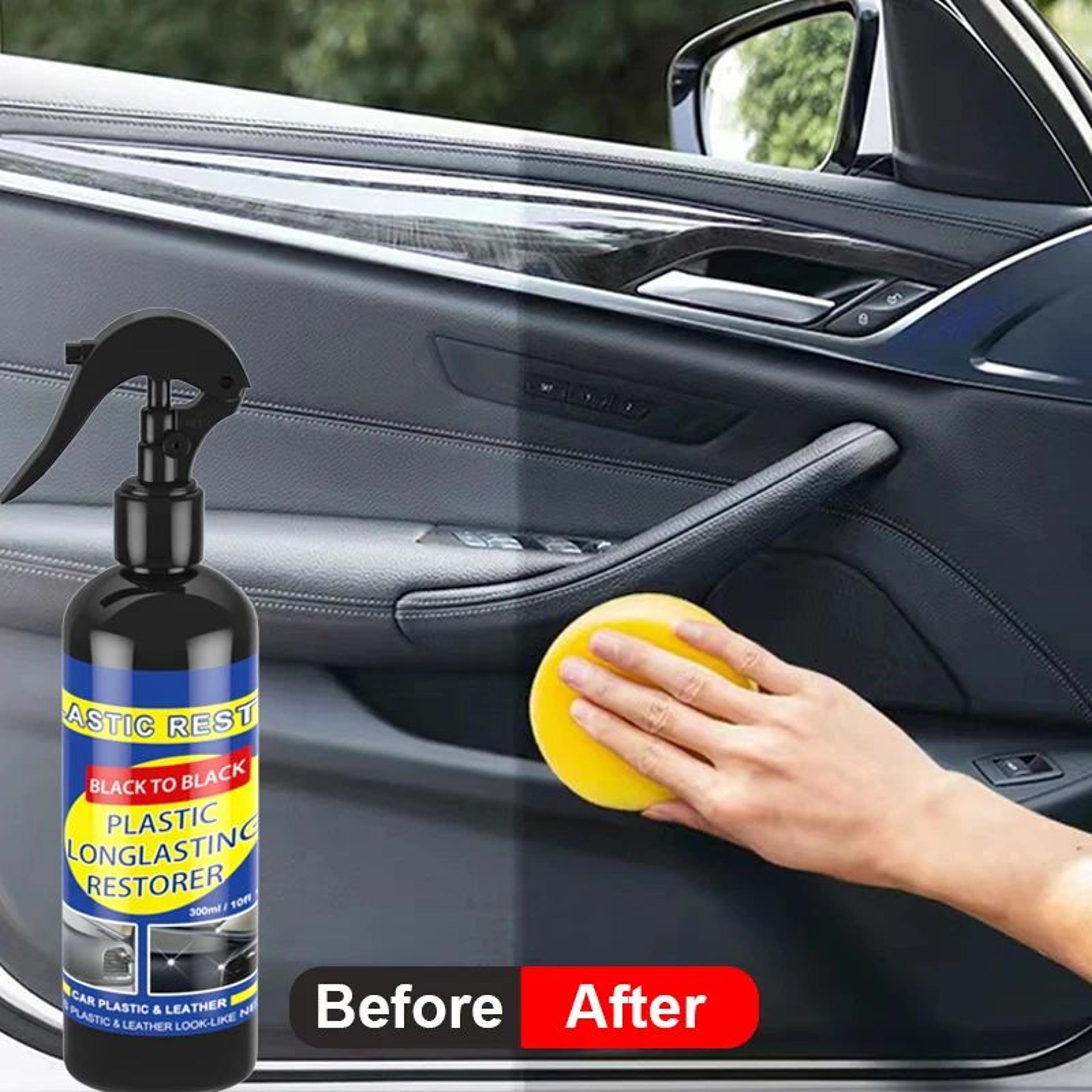 back-to-black plastic trim restorer & leather renew coating (30–300ml)