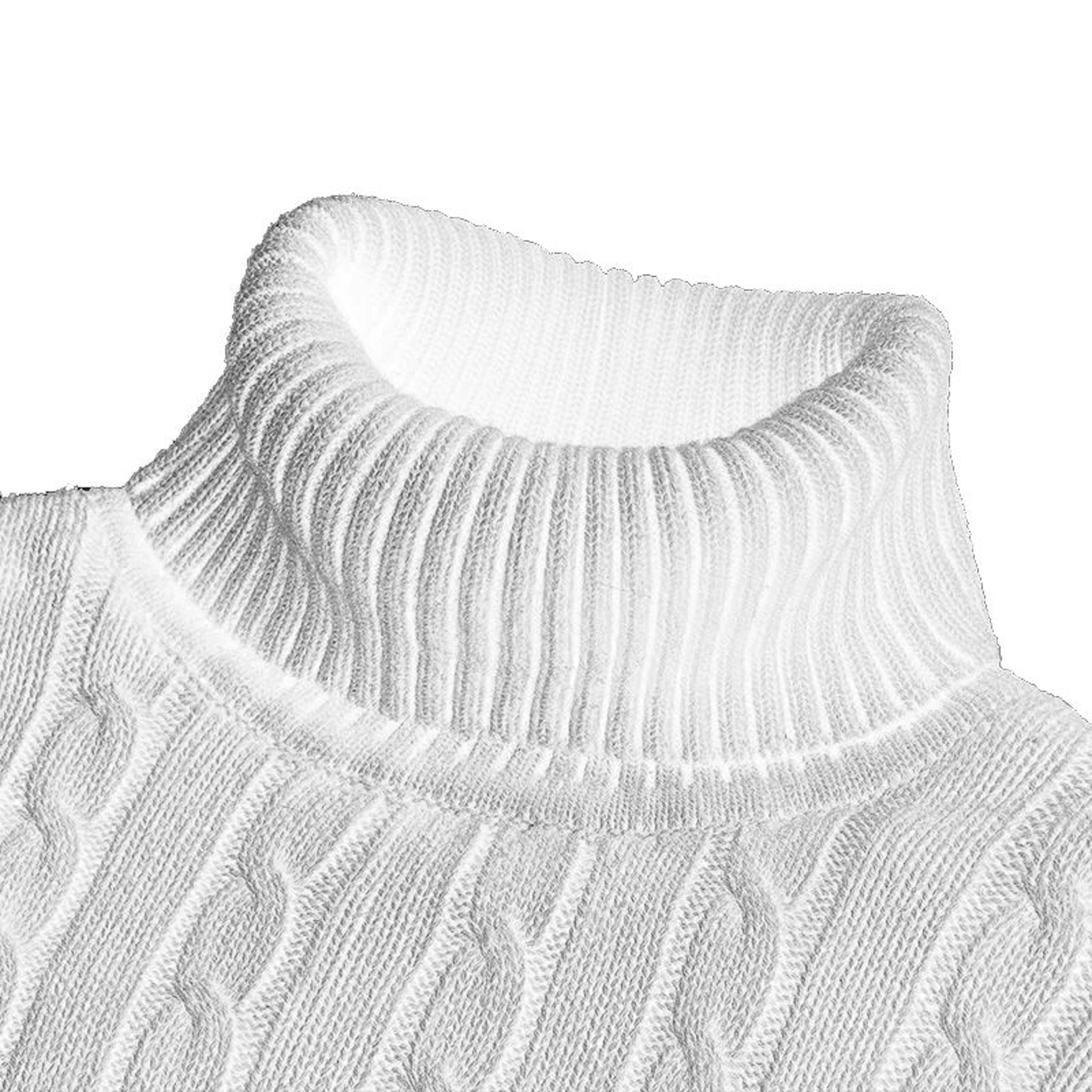 mens turtleneck sweater – warm roll neck knit for everyday smart-casual style